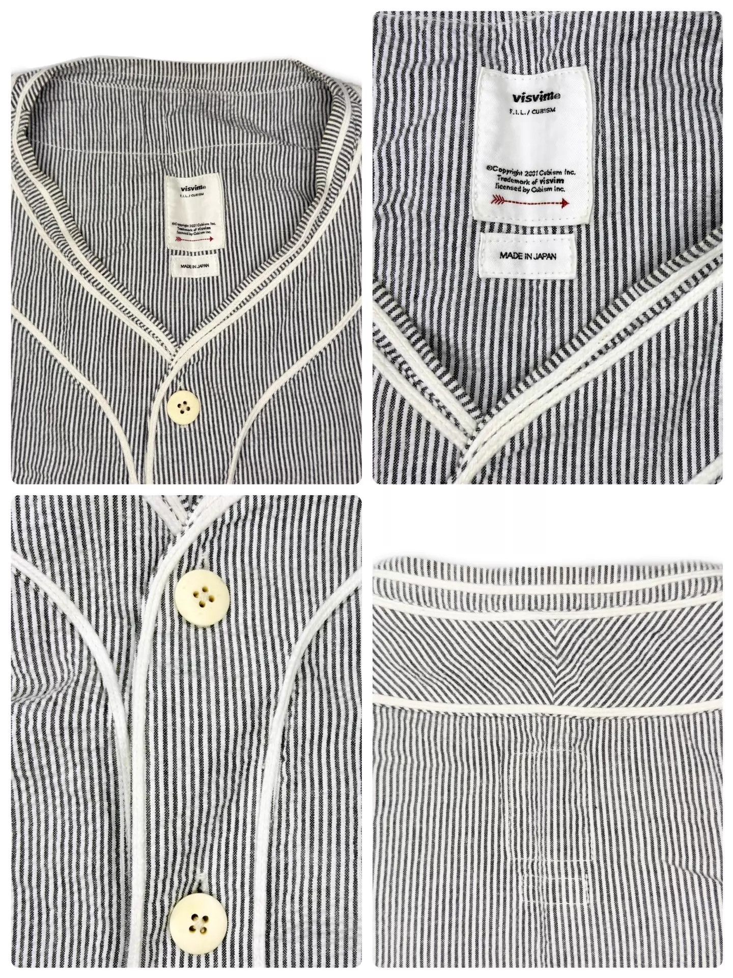 Visvim VISVIM 23SS DUGOUT Seersucker Oversized Drop-shoulder Navy 3 Size US L / EU 52-54 / 3 - 4 Thumbnail