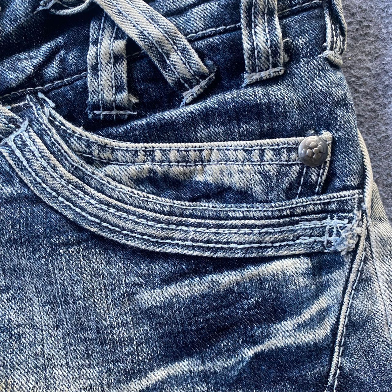 If Six Was Nine 💥Best Offer💥Japanese Brand Double Waist Distressed Denim Size US 36 / EU 52 - 13 Thumbnail