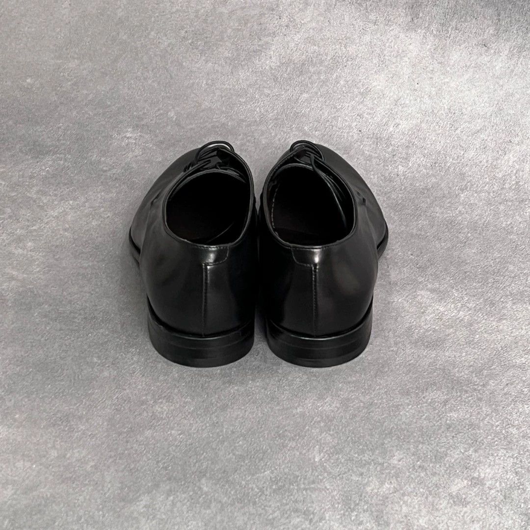 Hugo Boss HUGO BOSS Black Leather Lace-Up Men's Dress Shoes Size US 7 / EU 40 - 3 Thumbnail