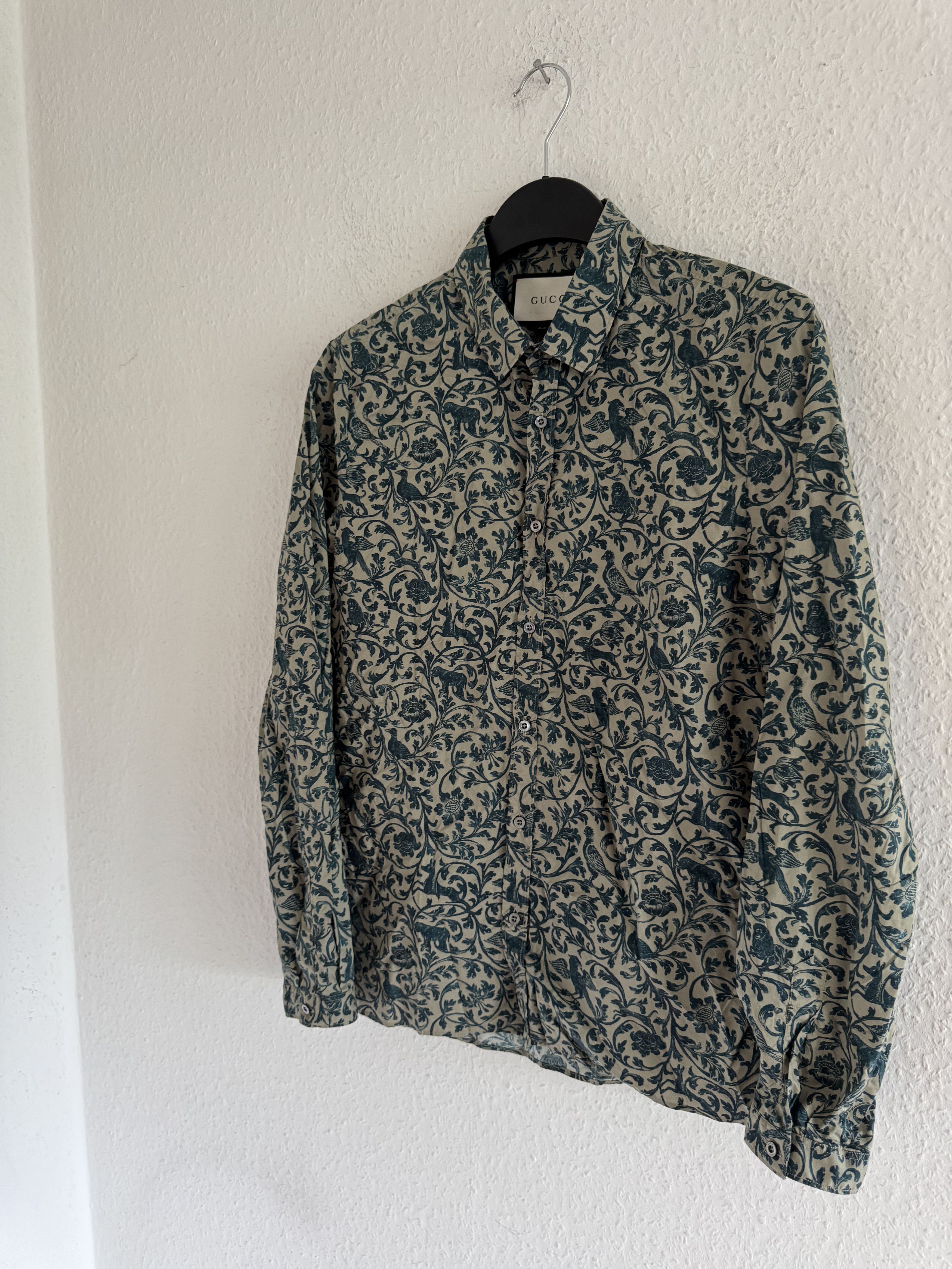 Gucci Cambridge Paisley Shirt Size US M / EU 48-50 / 2 - 2 Thumbnail