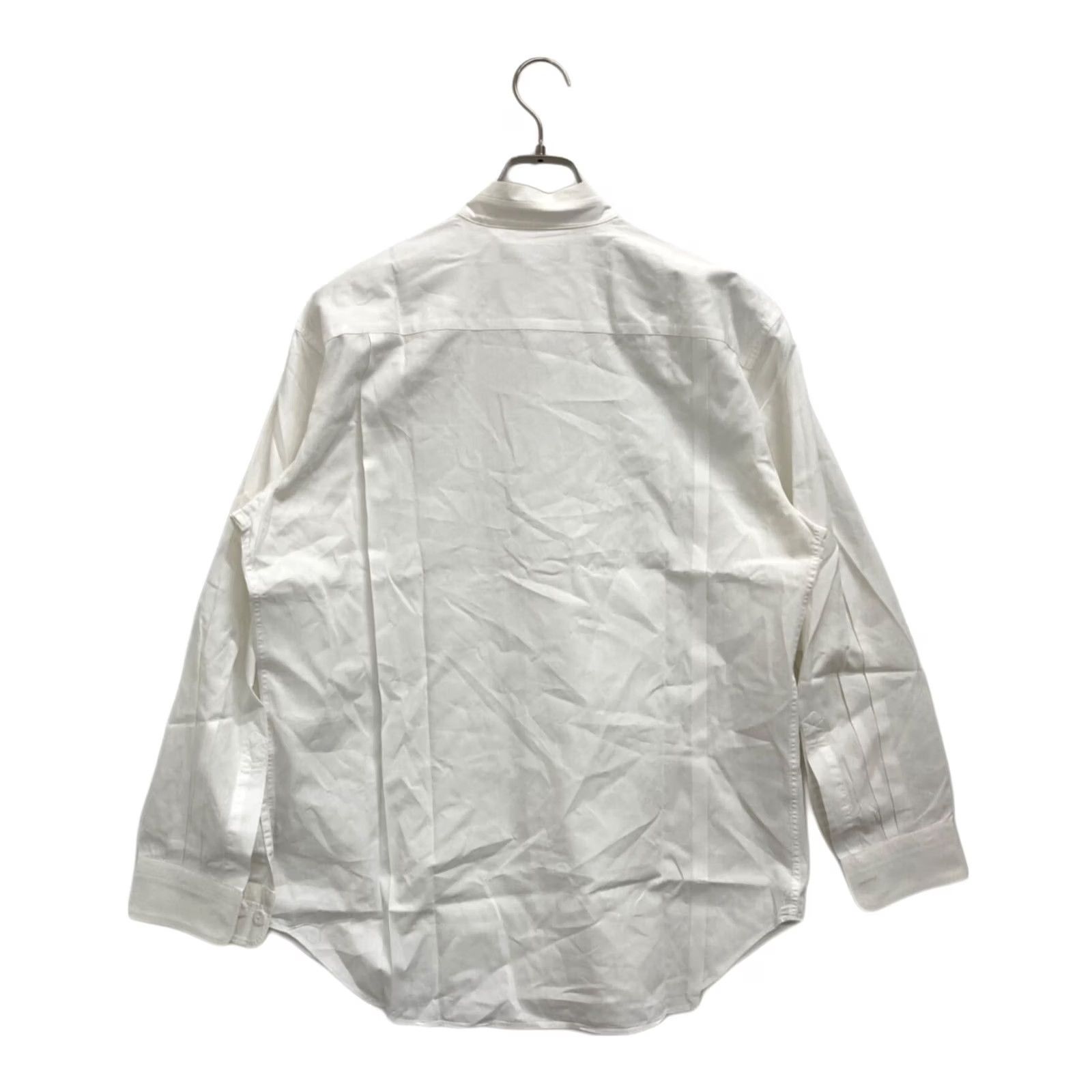 Issey Miyake ISSEY MIYAKE shirt men's size 2 white cotton stand collar wide Solid USED Size US XS / EU 42 / 0 - 2 Thumbnail