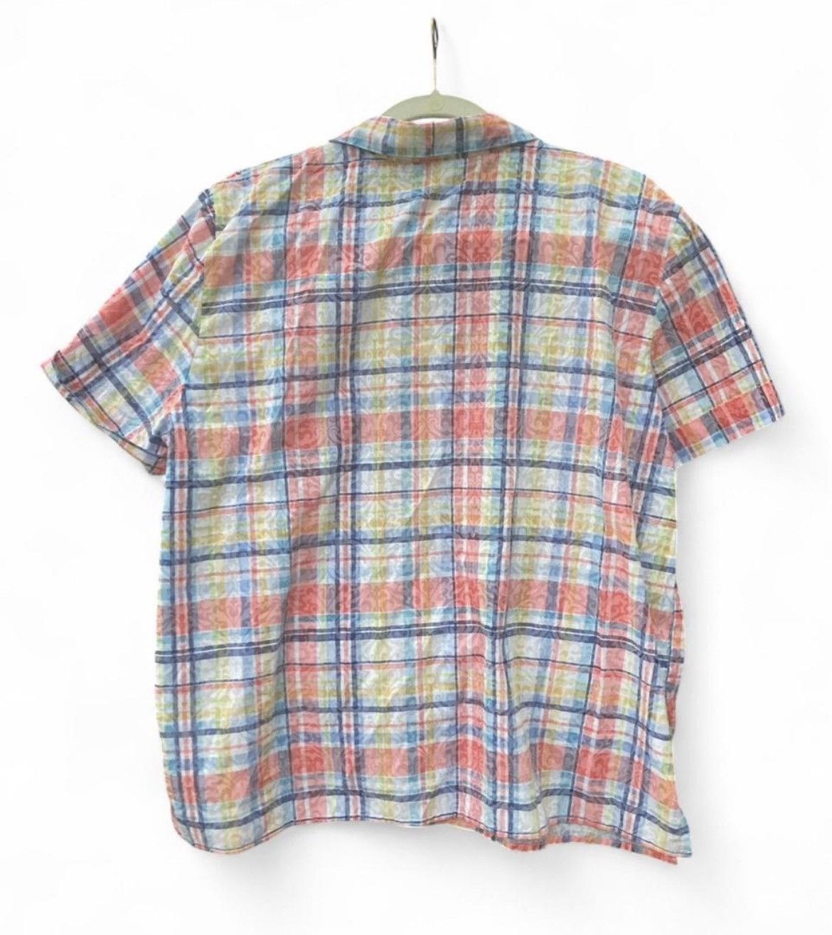Alfred Dunhill Alfred Dunner Rainbow Plaid Shirt Size L / US 10 / IT 46 - 2 Thumbnail