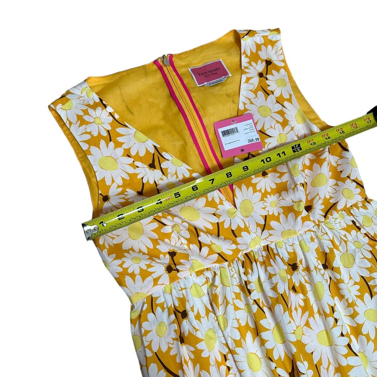 Kate Spade Kate Spade Kate Daisy Poplin Vineyard Midi Dress Size 2 Size XS / US 0-2 / IT 36-38 - 10 Thumbnail