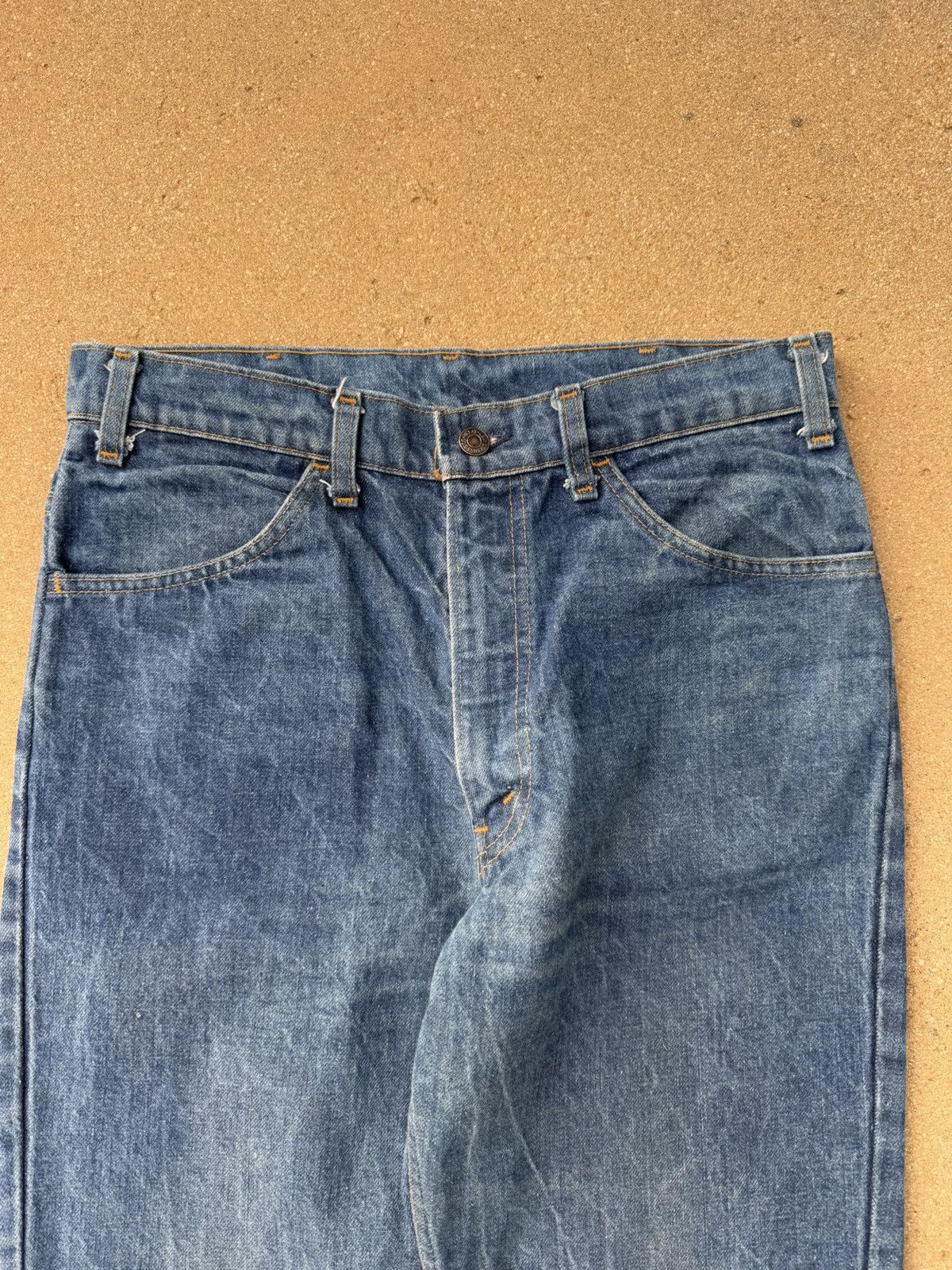 Levi's × Vintage Vtg 70’s Levi’s 646 Orange Tab Bellbottom Flare Jeans 32x29 Size US 32 / EU 48 - 4 Thumbnail