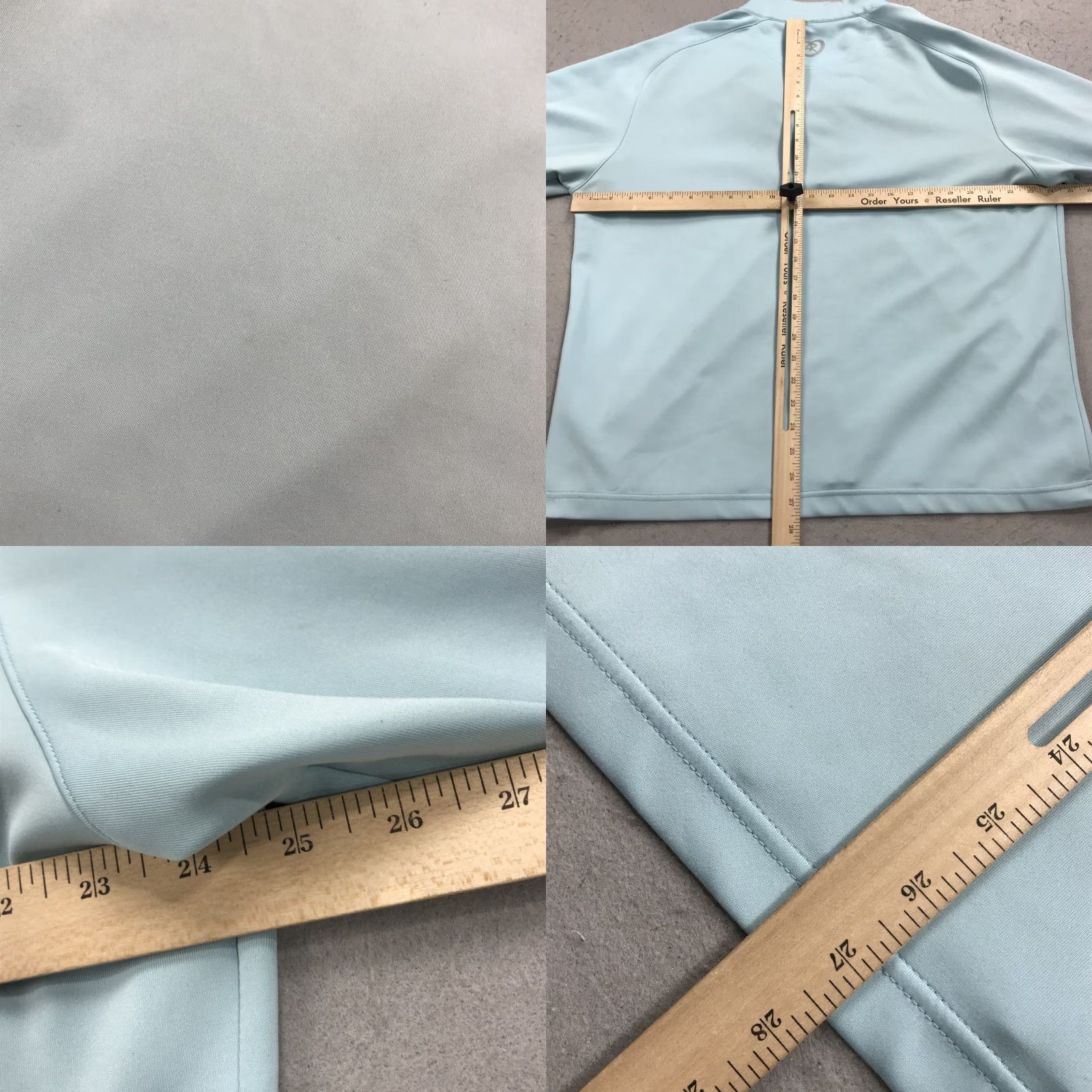 Vintage Zero Restriction Z500 Golf Jacket Mens Large Light Blue 1/4 Zip Tour Shirt Size US L / EU 52-54 / 3 - 8 Thumbnail