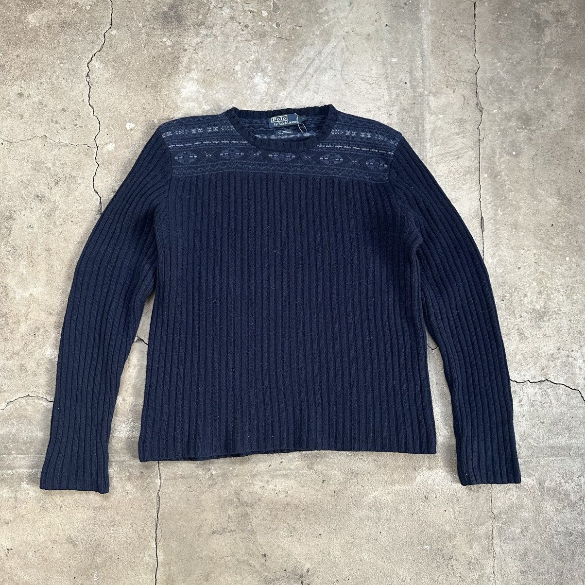 Polo Ralph Lauren Vintage Polo Ralph Lauren RL Lambswool Sweater Size US L / EU 52-54 / 3 - 1 Thumbnail