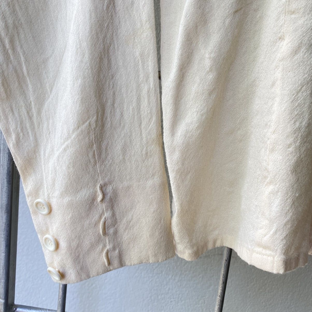 Dior Christian Dior Fitted Pale Yellow Wool Shirt Size M / US 6-8 / IT 42-44 - 5 Thumbnail