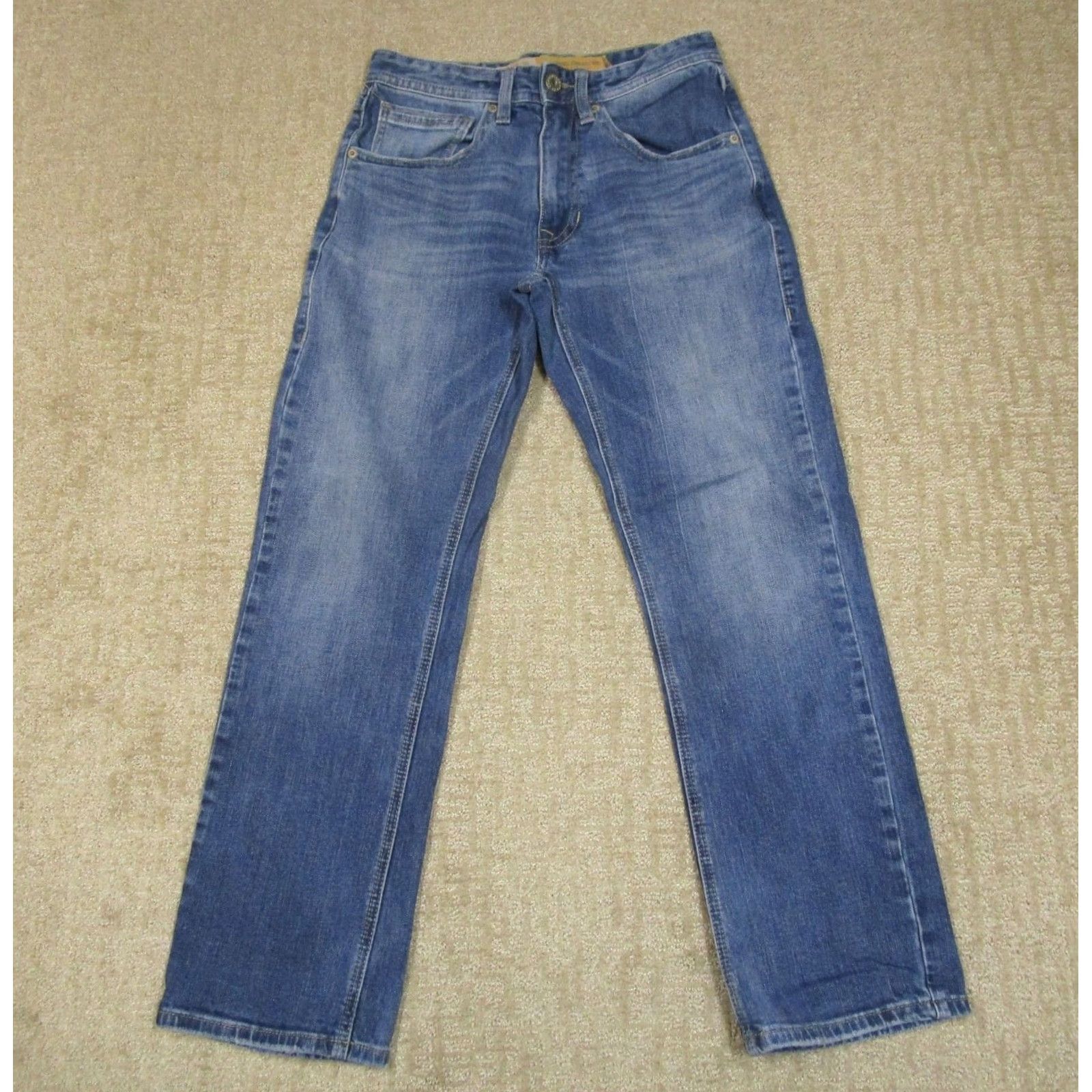 Doublet Rock & Roll Cowboy Jeans Men 28x30 Blue Bootcut Western Double Barrel Denim Distressed Logo 5-Pocket Rock & Roll Cowboy Mens Jeans Size US 28 / EU 44 - 2 Thumbnail