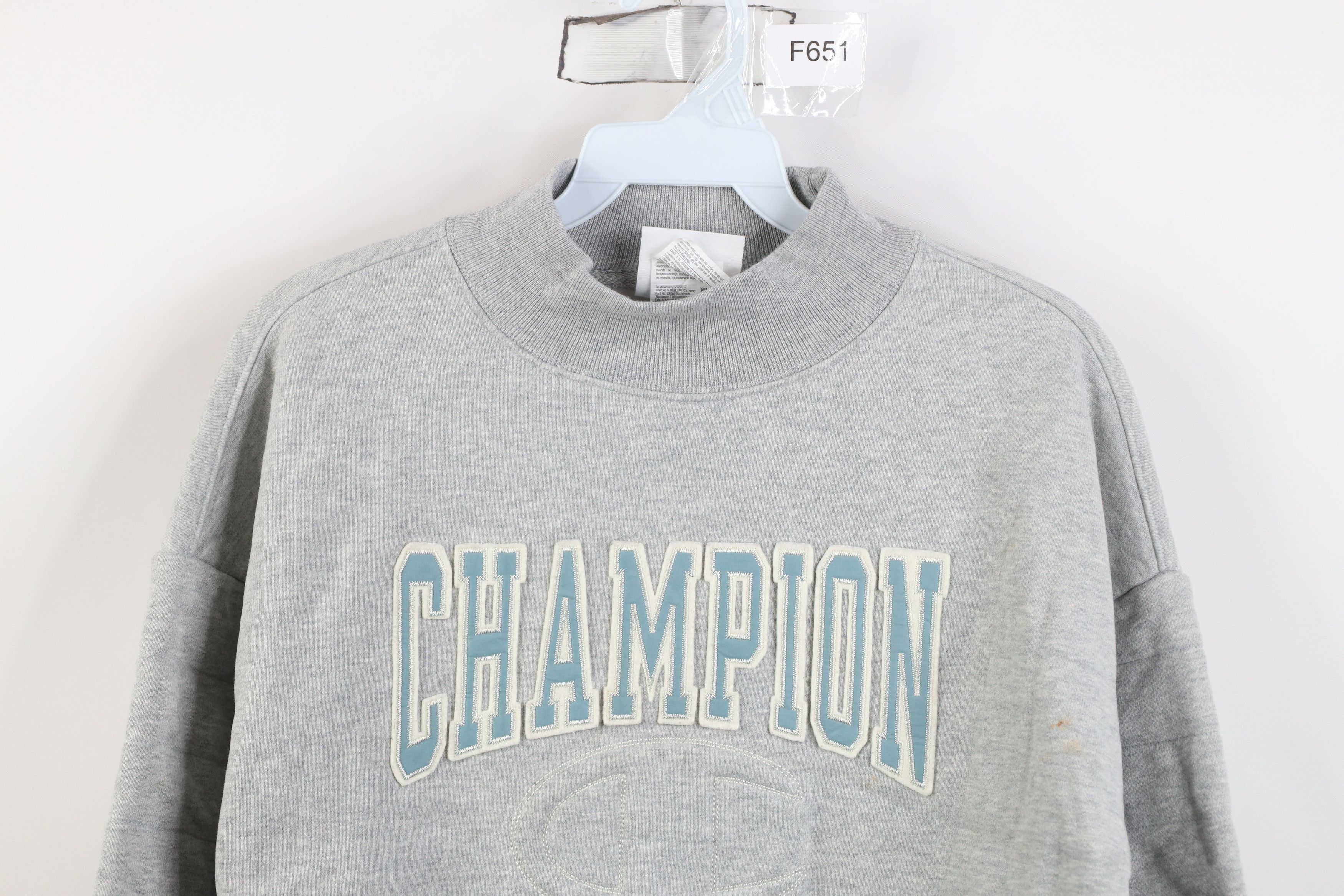 Champion Y2K Champion Reverse Weave Jersey Mock Neck Sweatshirt Size XS / US 0-2 / IT 36-38 - 2 Thumbnail