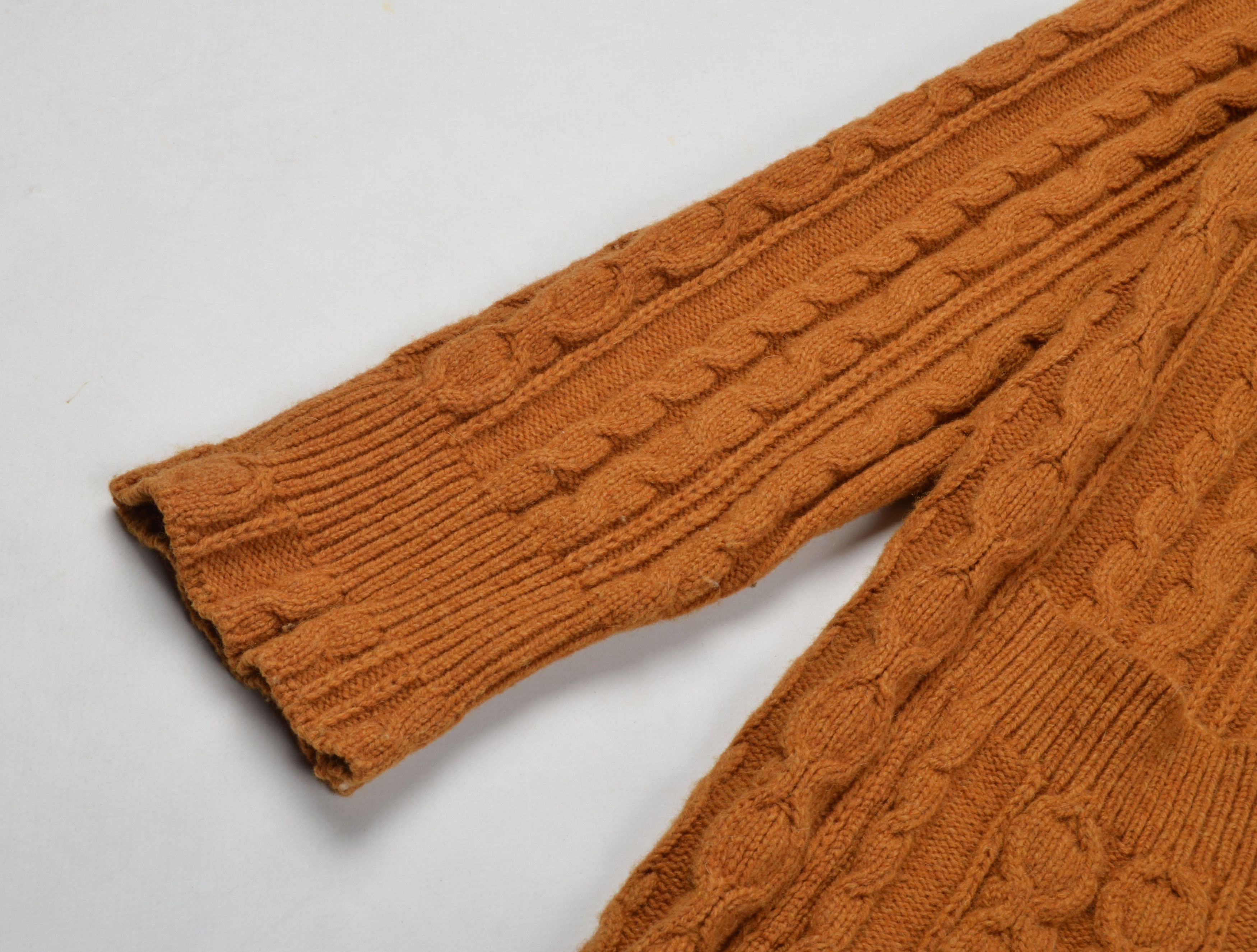 Chloe See by Chloe Cable Knit Autumnal Brown Long Cardigan Size M / US 6-8 / IT 42-44 - 6 Thumbnail