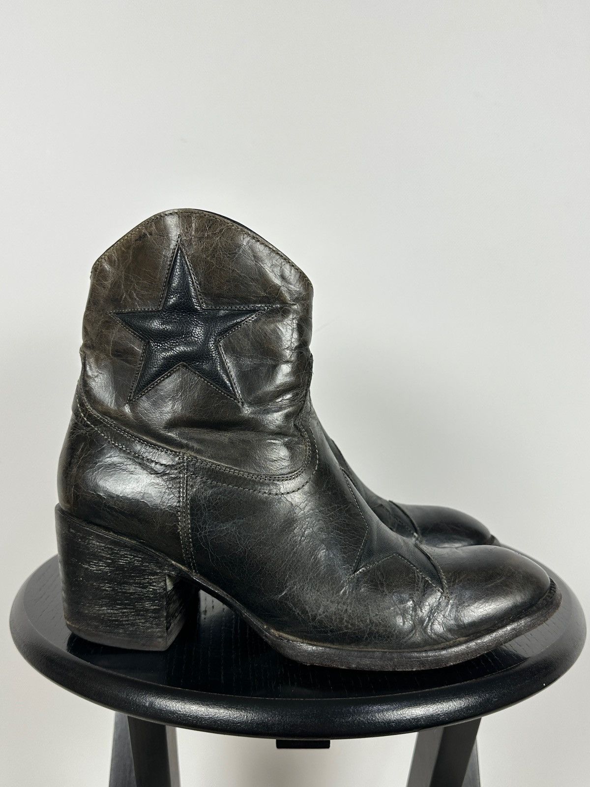 Old Gringo Old Gringo Mexicana Cowboy Leather Ankle Stars Boots Size US 8 / IT 38 - 3 Thumbnail