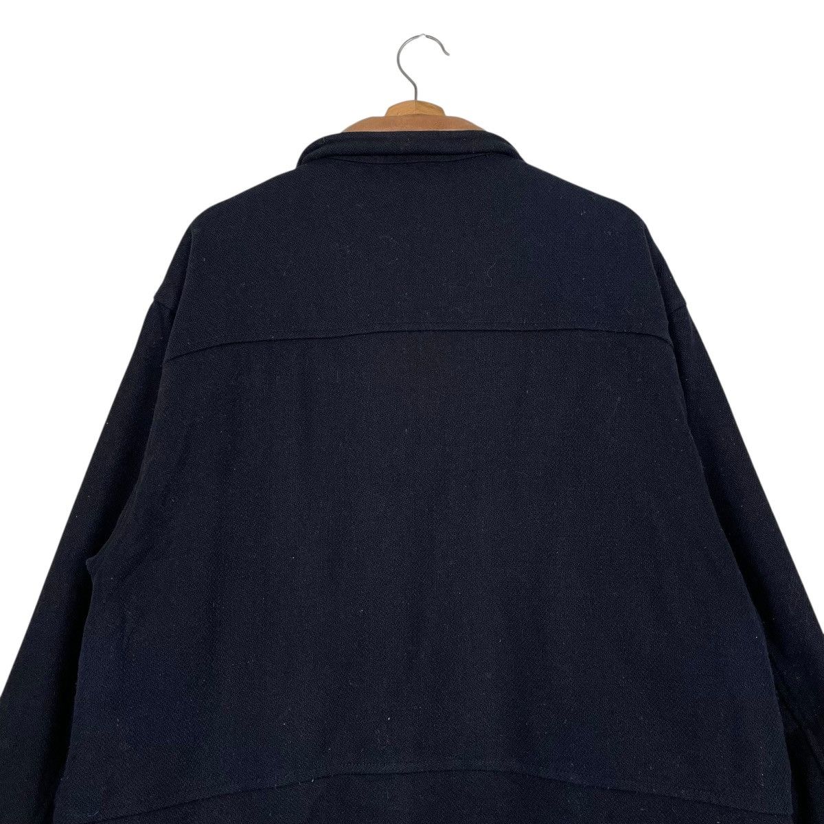 Marlboro Vintage Marlboro Wool Jacket With Leather Collar Size US L / EU 52-54 / 3 - 8 Thumbnail