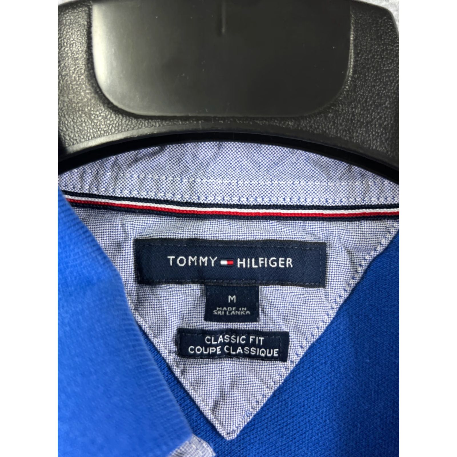Tommy Hilfiger VINTAGE Tommy Hilfiger Polo Shirt Men Adult Medium Knit Short Sleeve 100% Cotton Blue Polo Golf 90s Style Mens Size US M / EU 48-50 / 2 - 7 Thumbnail