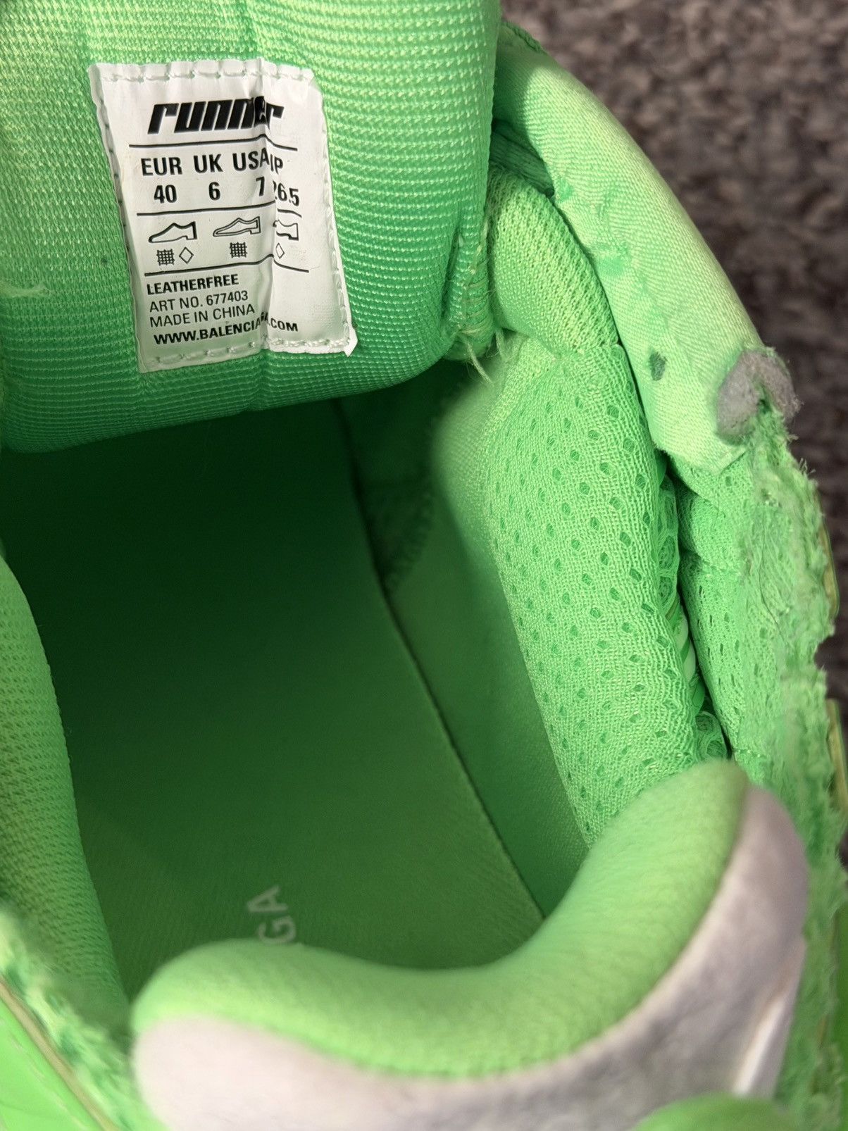 Balenciaga Balenciaga Runner Green Size US 7 / EU 40 - 9 Thumbnail