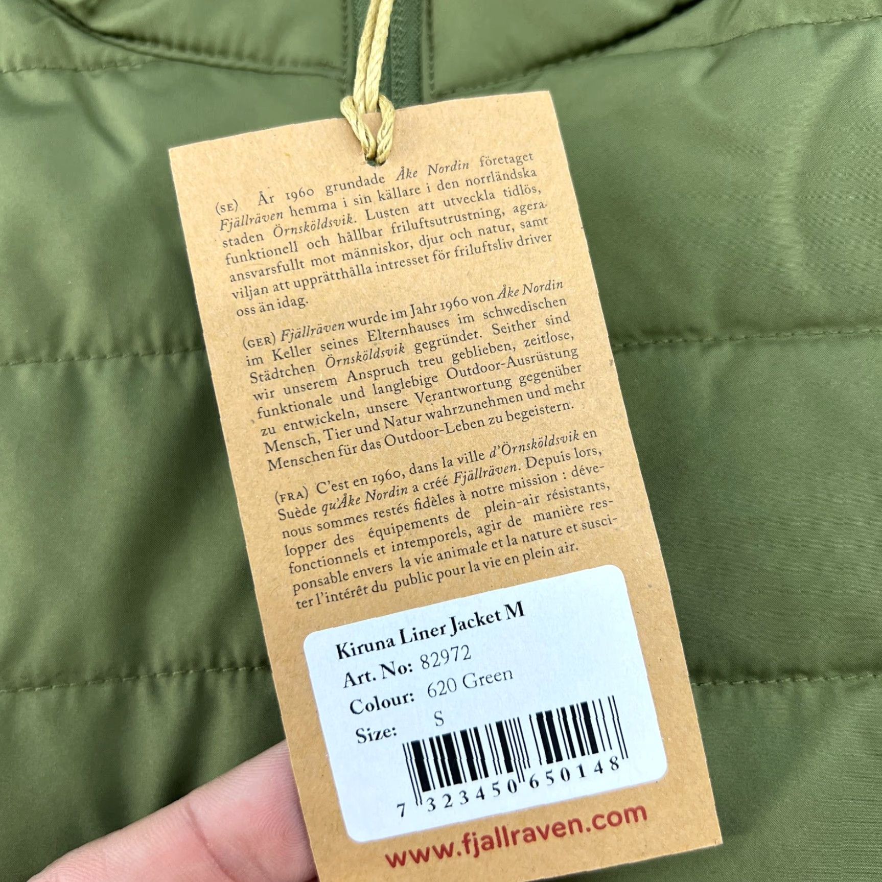 Vintage Fjallraven Kiruna Liner Jacket Mens Small Green Full Zip Puffer Insulated Shirt? Size US S / EU 44-46 / 1 - 2 Thumbnail