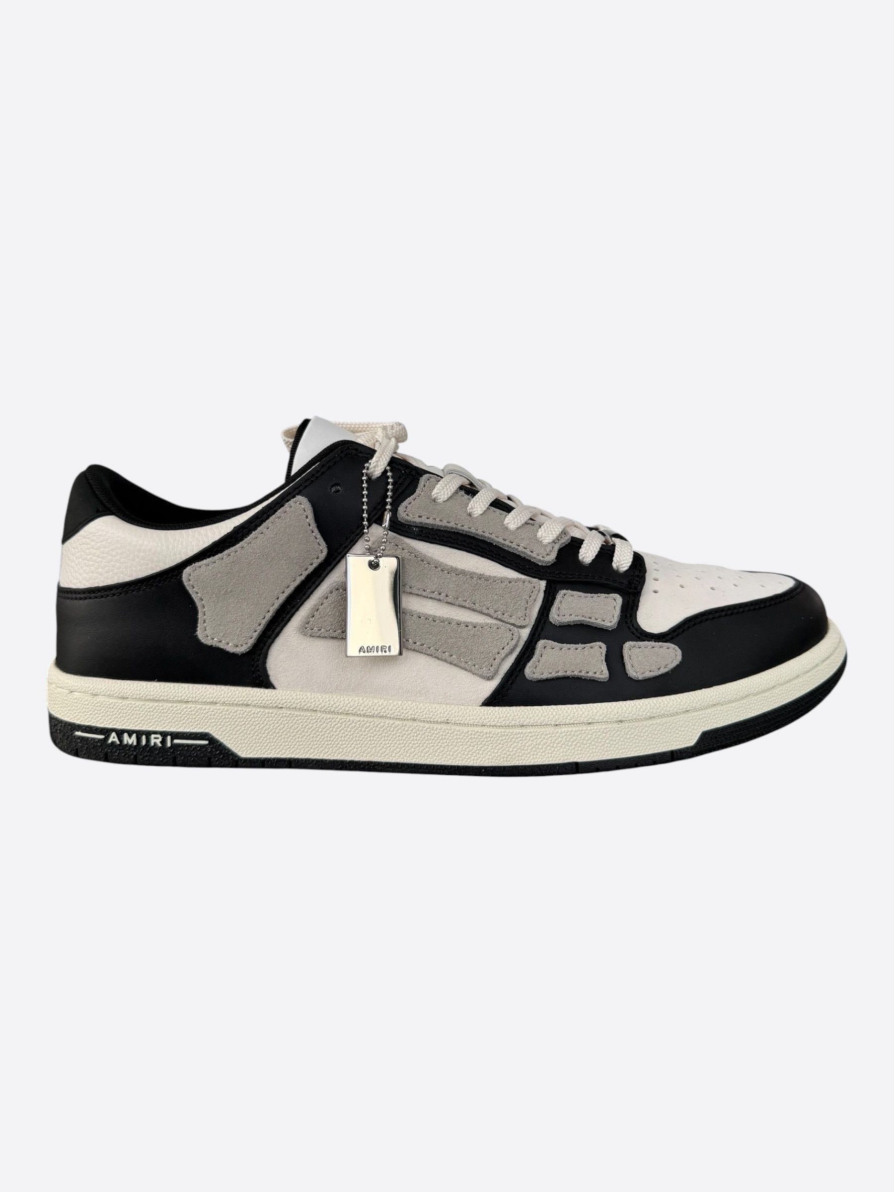 Amiri Amiri Black & White Skeleton Low Top Sneakers Size US 14 / EU 47 - 1 Thumbnail