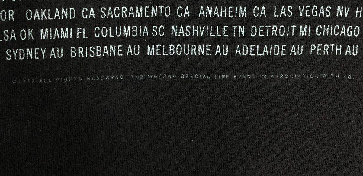 XO XO The Weeknd Starboy World Tour T-Shirt Size US L / EU 52-54 / 3 - 4 Thumbnail