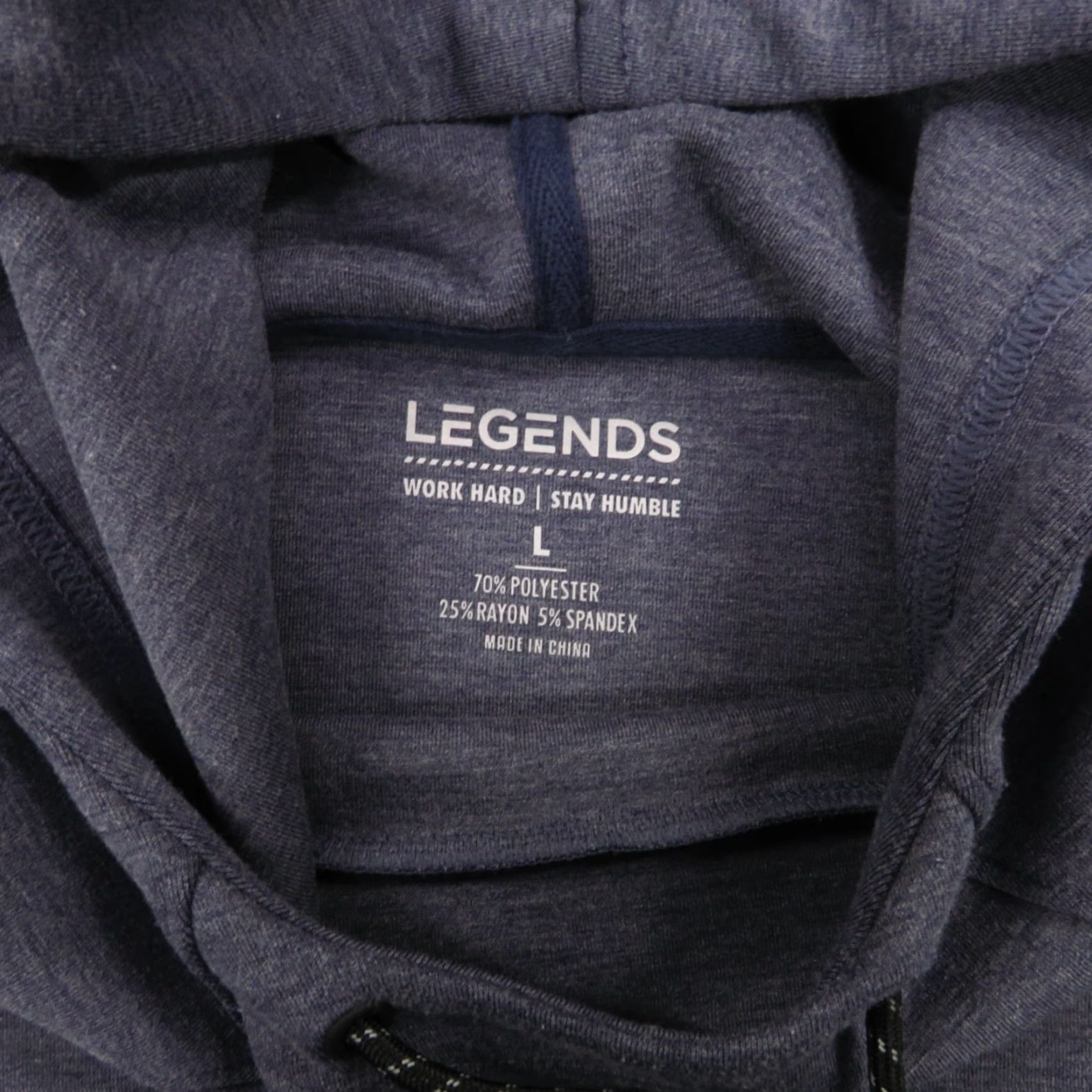 Vintage Legends Hawthorne Track Sweat Suit Men Large Hoodie Jogger Pant Hooded Tech Knit Jacket Set Includes Activewear 2 Piece Blue Modern Sports Size US L / EU 52-54 / 3 - 3 Thumbnail