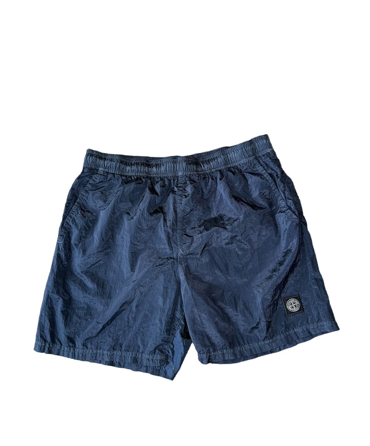 image of Stone Island Nylon Metal Swim Shorts/Stone Island Shorts in Navy, Men's (Size 36)