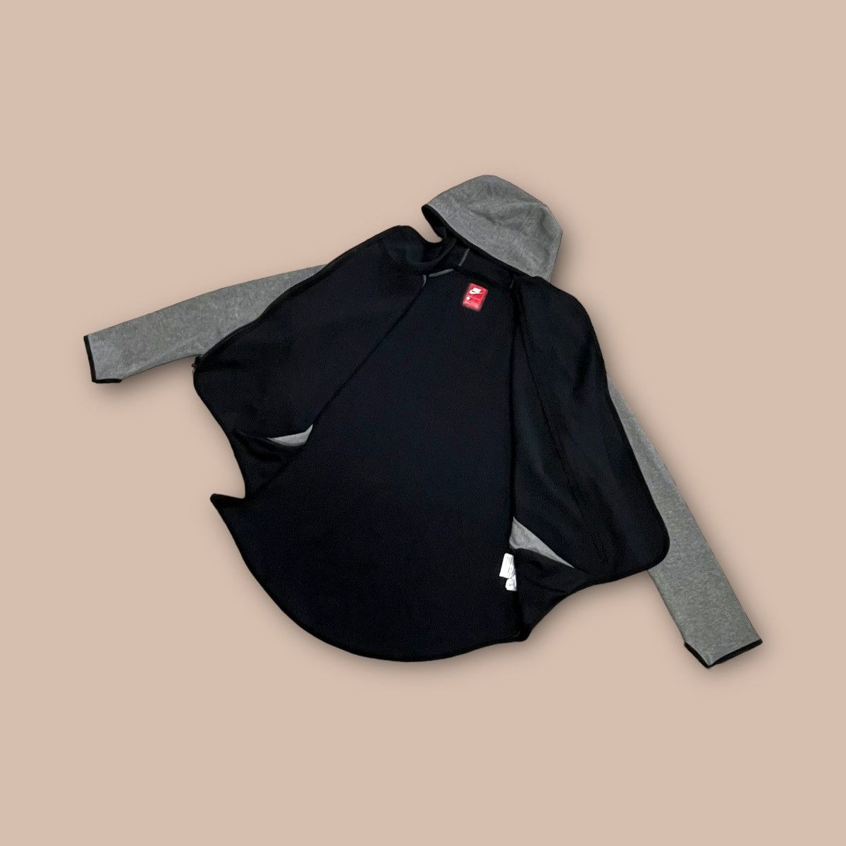 Nike Nike Tech Fleece Women's Full Zip Cape Hoodie Carbon Heather Size L / US 10 / IT 46 - 5 Thumbnail
