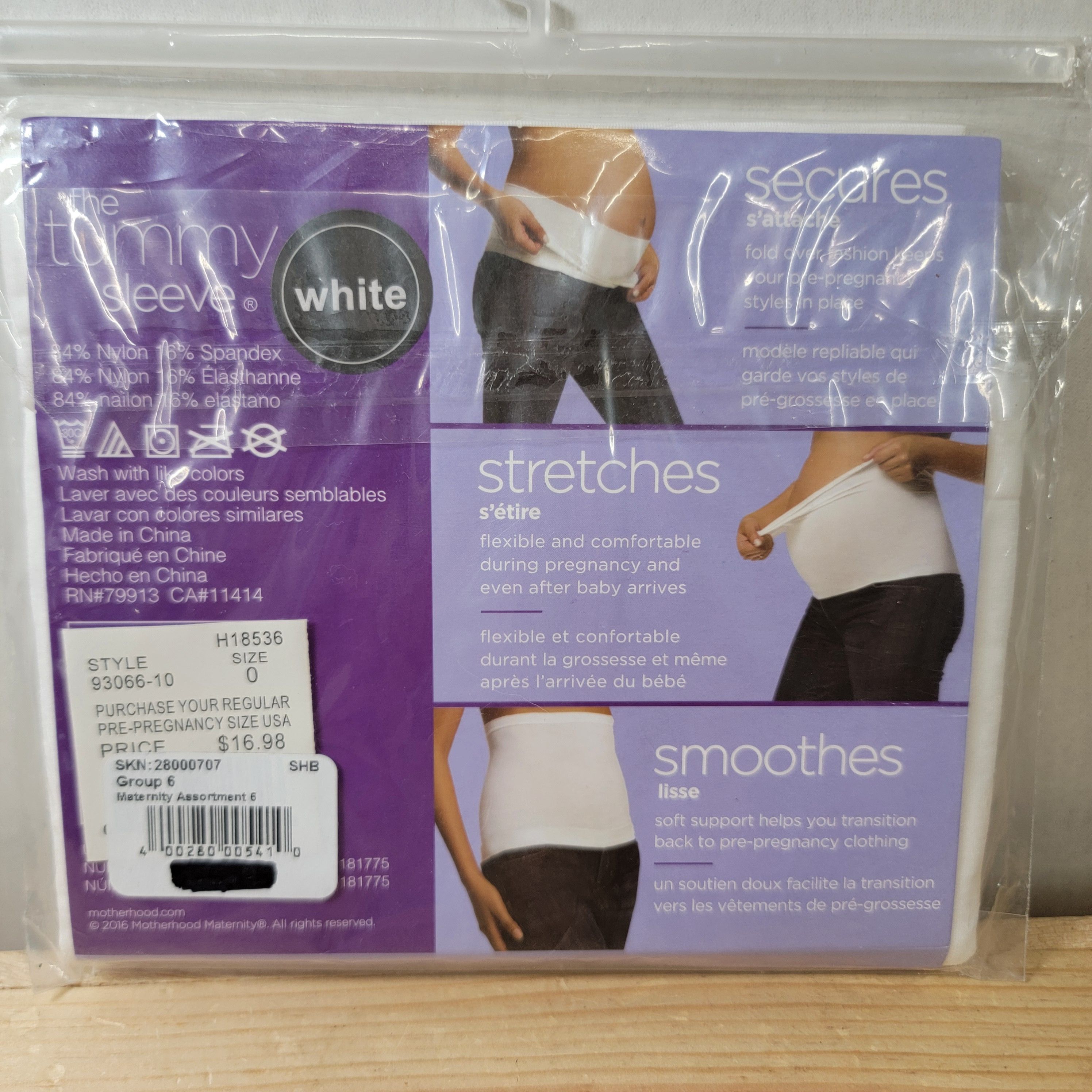 Other Motherhood Maternity White Tummy Sleeve - OSFM, NEW / SEALED Size ONE SIZE - 3 Thumbnail