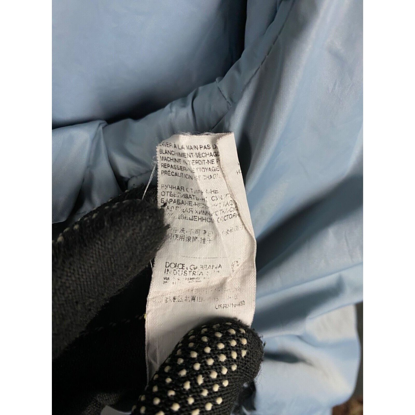 Dolce & Gabbana Dolce&Gabbana Men's Blue Windbreaker Jacket Size 50 Size US M / EU 48-50 / 2 - 12 Thumbnail