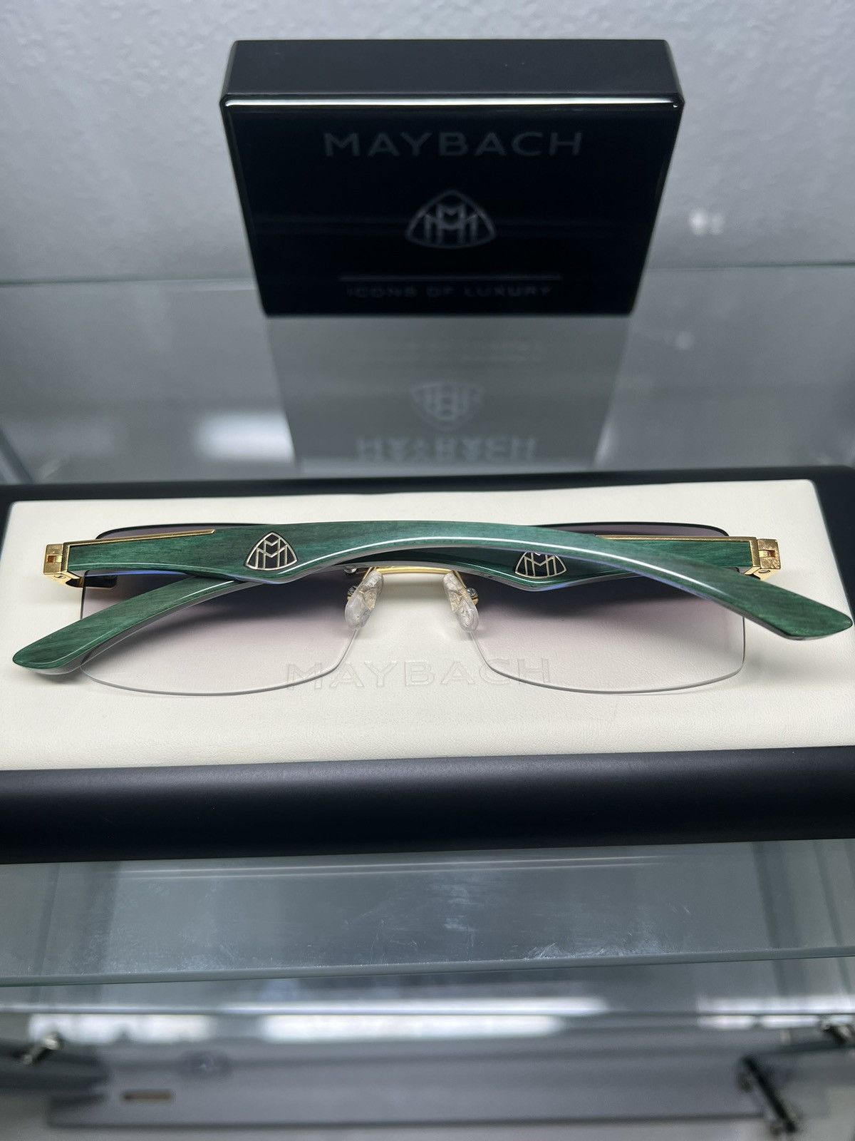 MAYBACH Eyewear Maybach The Artist III Rimless Sunglasses Size ONE SIZE - 2 Thumbnail