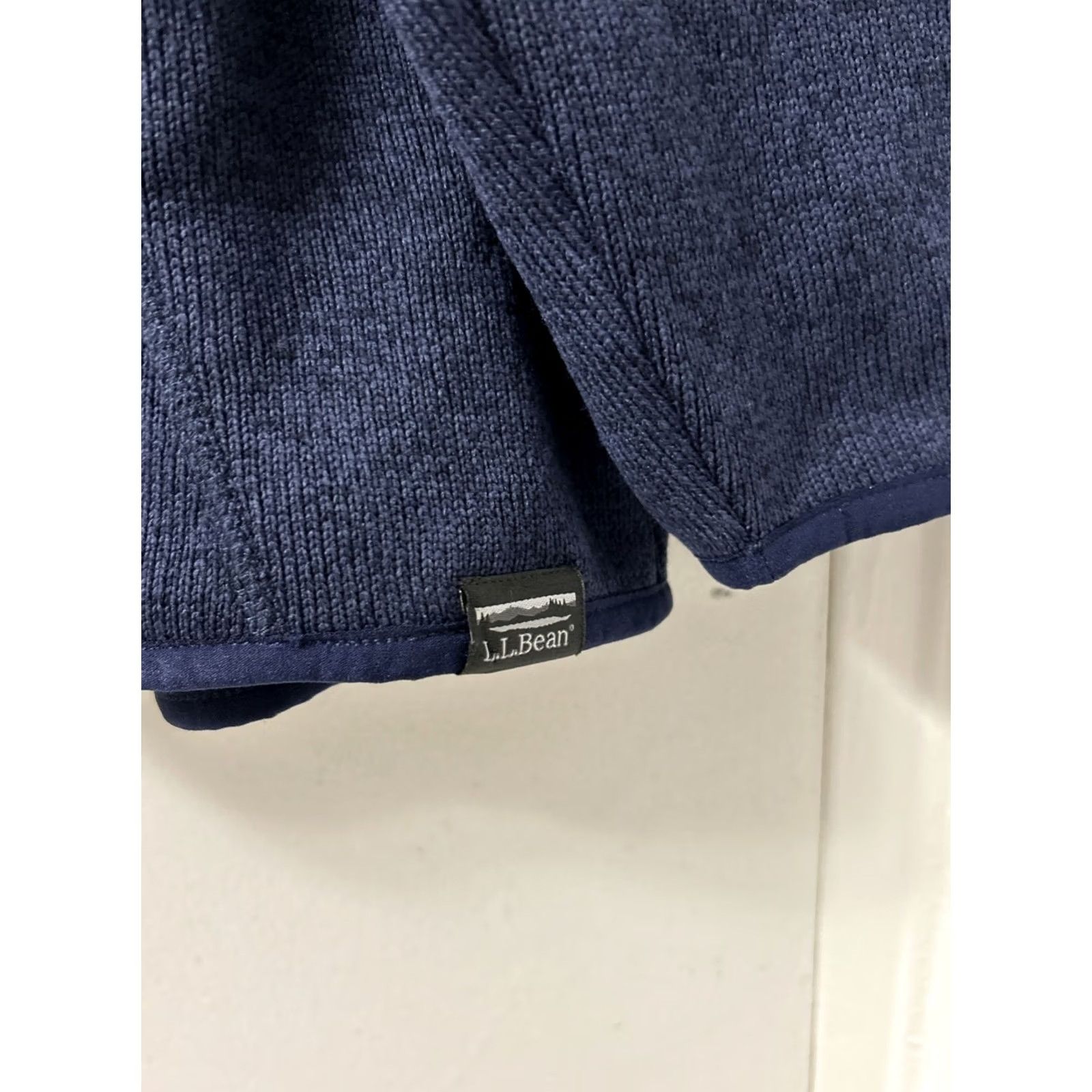 Vintage LL Bean Sweater Fleece Jacket Womens XL Navy Blue Full Zip Coat Womens XL Navy Blue Full Zip Jacket Size XL / US 12-14 / IT 48-50 - 7 Thumbnail