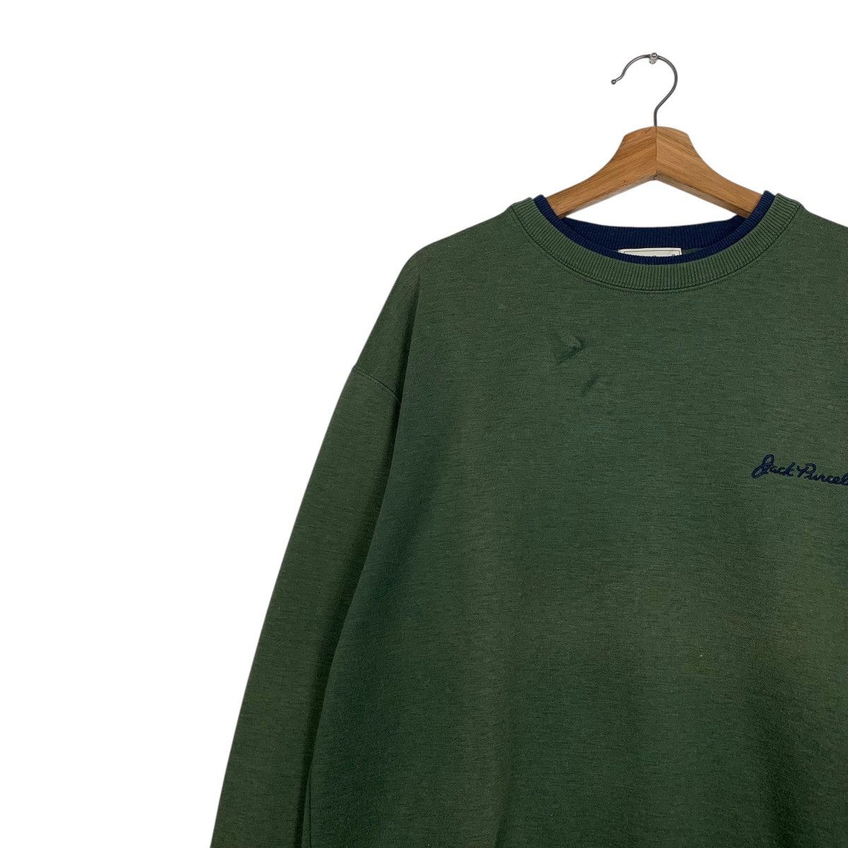 Converse Vintage Converse Jack Purcell Plain Sweatshirt Size US L / EU 52-54 / 3 - 6 Thumbnail