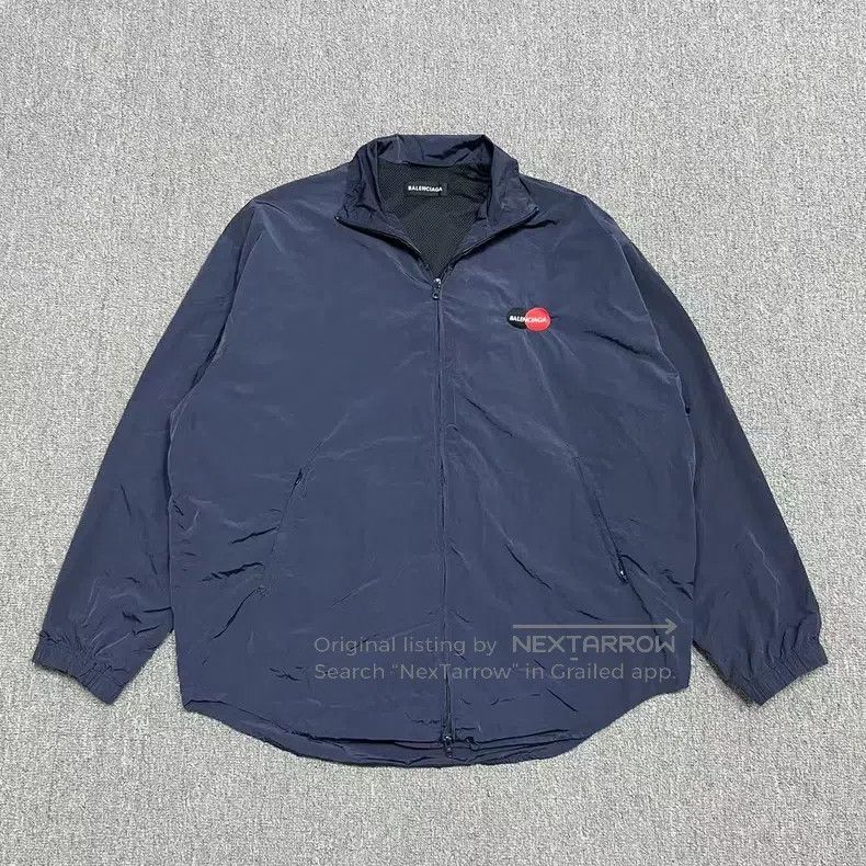 Balenciaga Balenciaga Deep Blue Mastercard Logo Collar Windbreaker Ja Size US S / EU 44-46 / 1 - 1 Thumbnail