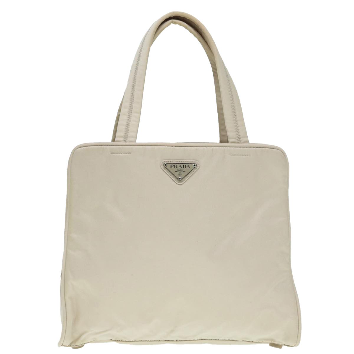 Prada Tessuto Beige Canvas Handbag (Pre-Owned) Size ONE SIZE - 1 Thumbnail