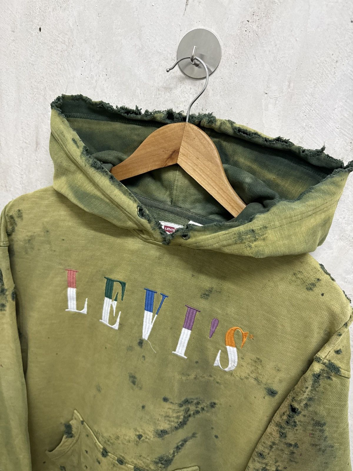 Levi's Thrashed Levi’s Distressed Grunge Hoodie Size US S / EU 44-46 / 1 - 5 Thumbnail