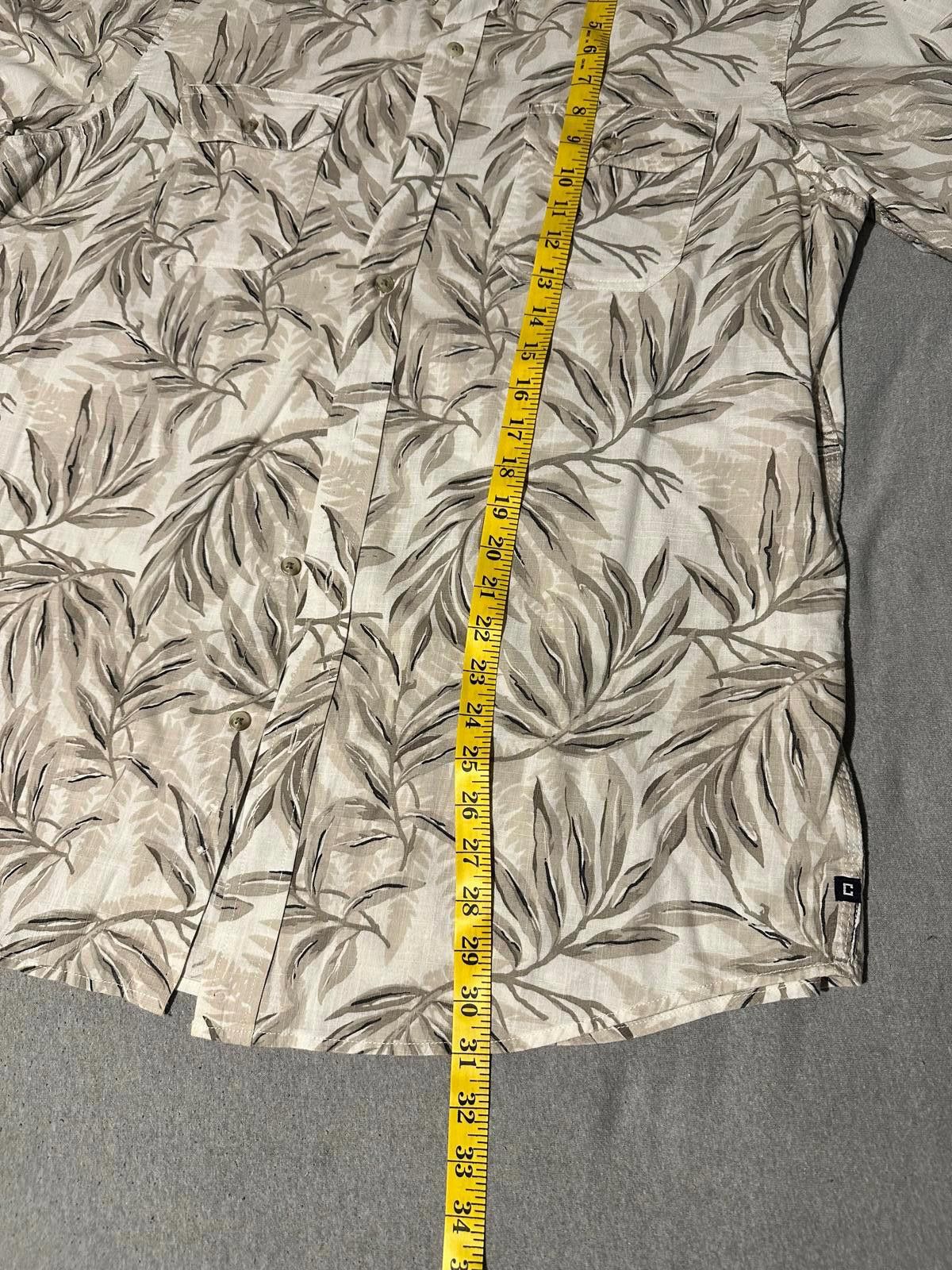 Chaps Chaps Men's Short Sleeve Tropical Leaf Shirt - Size L Size ONE SIZE - 8 Thumbnail