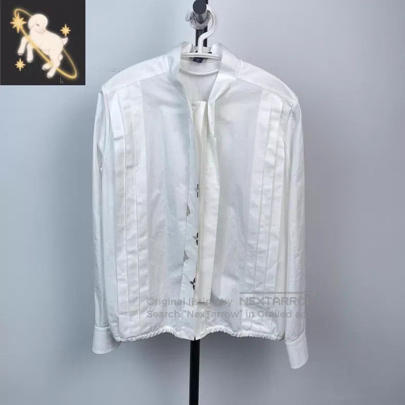Louis Vuitton Louis Vuitton Monogram Floral Women's Ribbon Bow Tie White Size S / US 4 / IT 40 - 1 Thumbnail