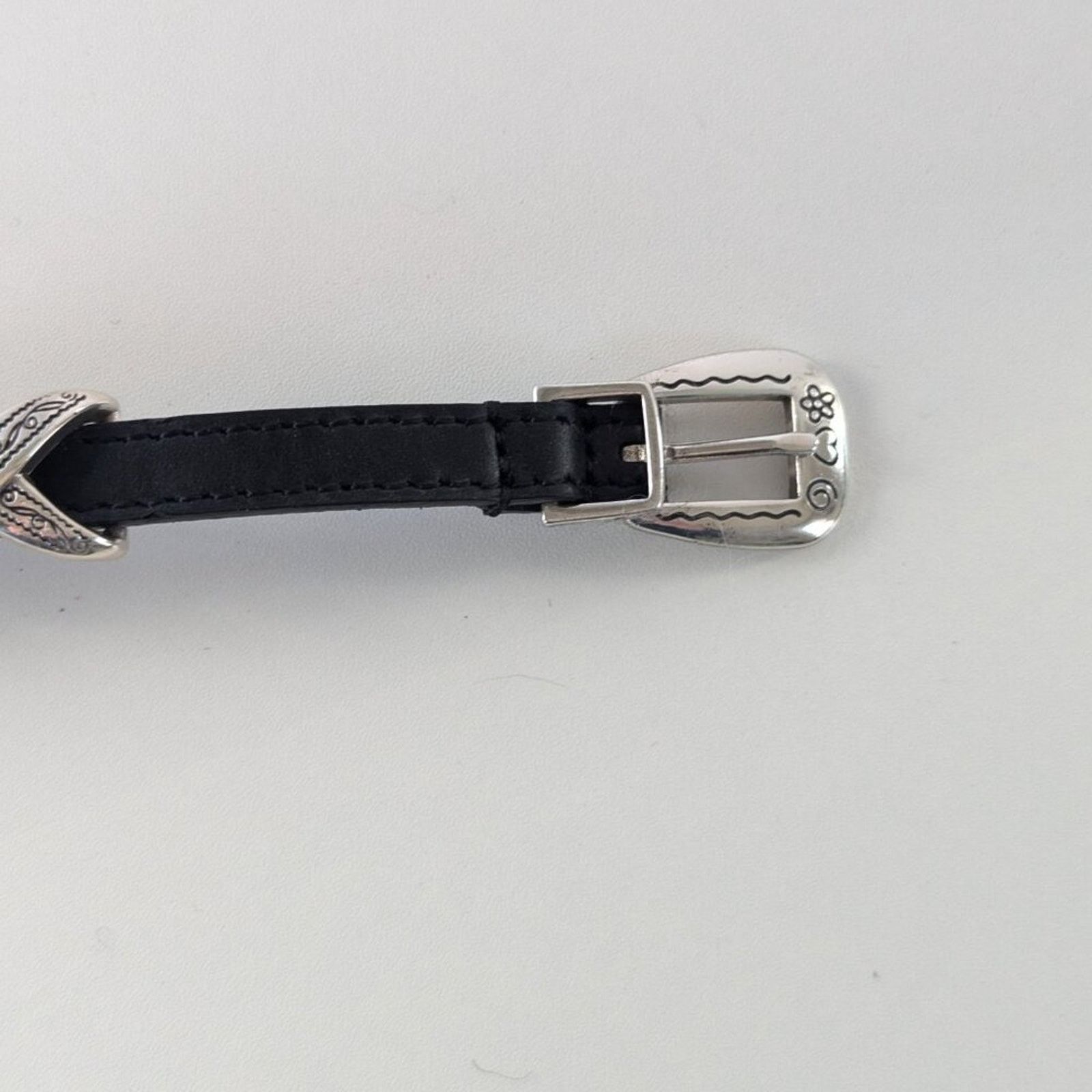 Brighton Brighton Black Kriss Kross Etched Bandit Bracelet Leather Size ONE SIZE - 7 Thumbnail