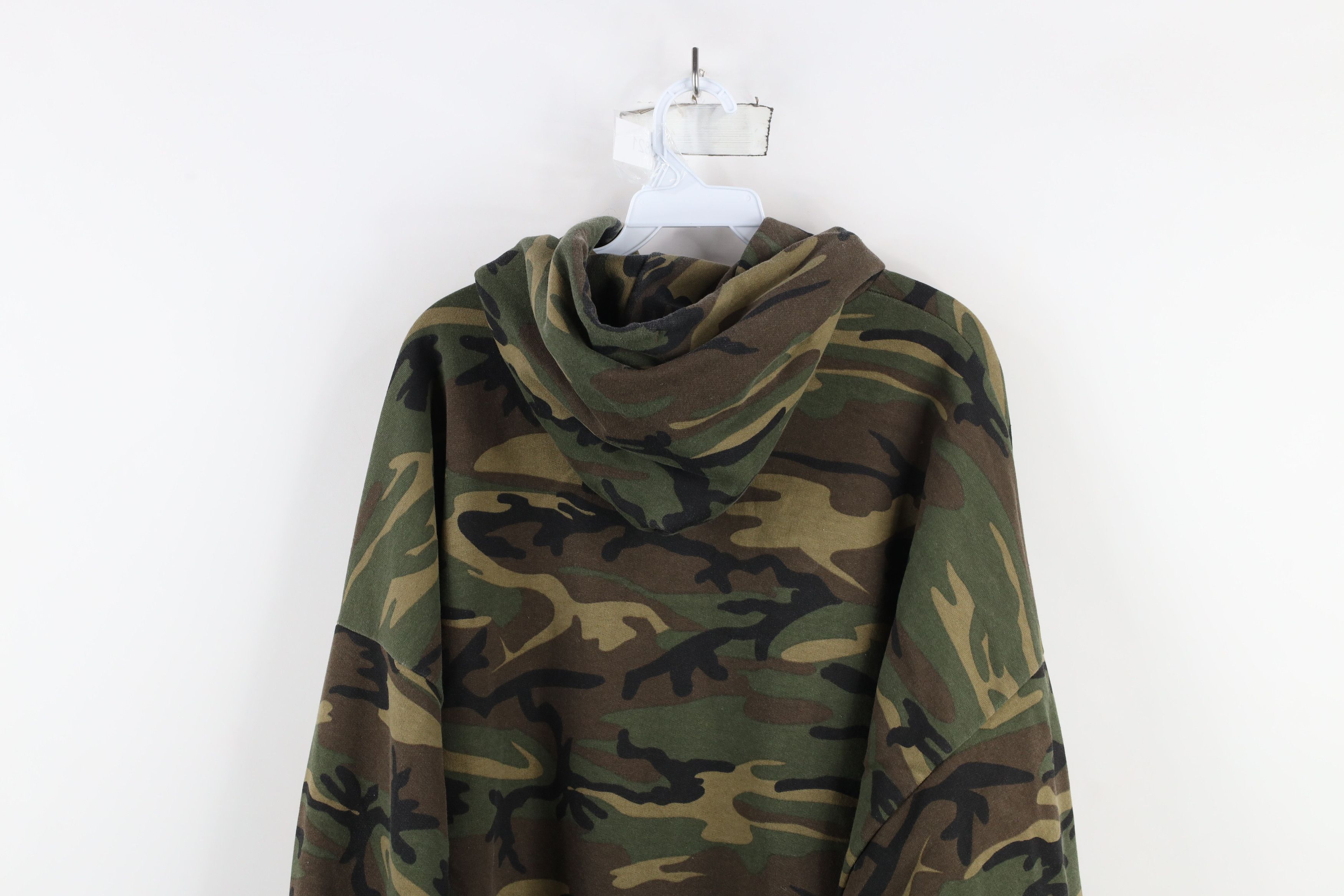 Vintage Vintage 90s Y2K Streetwear Camouflage Hoodie Sweatshirt Size US XXL / EU 58 / 5 - 10 Thumbnail