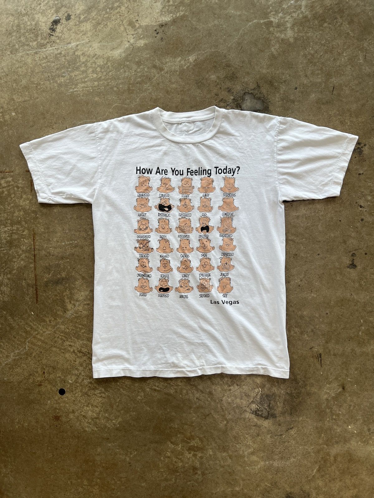 Vintage Vintage Emotion Chart How Are You Feeling Today Tee Large Size US L / EU 52-54 / 3 - 2 Thumbnail