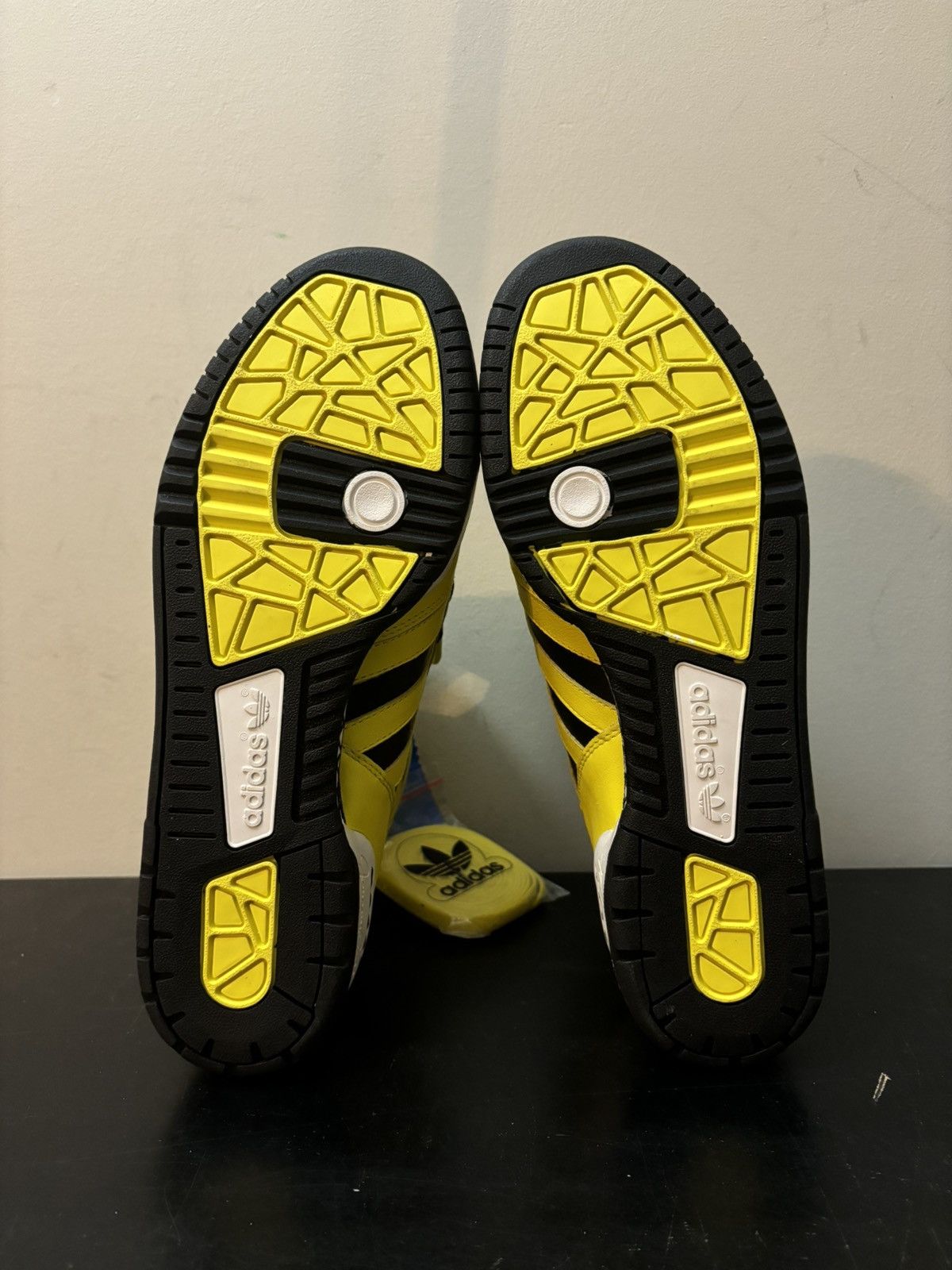Adidas × Jeremy Scott adidas JS Jeremy Scott Metro Attitude 3 Tongue Black Yellow Size US 9.5 / EU 42-43 - 6 Thumbnail