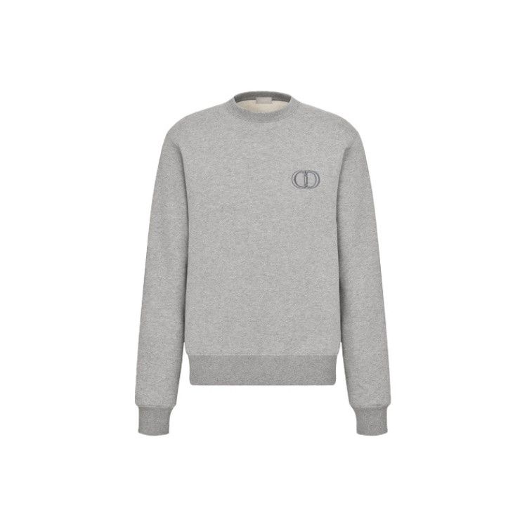 Dior Dior CD Icon Cotton Sweatshirt Gray Size M Size US M / EU 48-50 / 2 - 1 Thumbnail