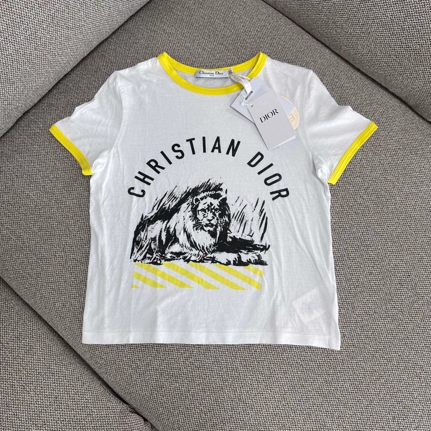 Dior Dior Lion Letter Print Short Sleeve T-shirt Size US M / EU 48-50 / 2 - 1 Thumbnail