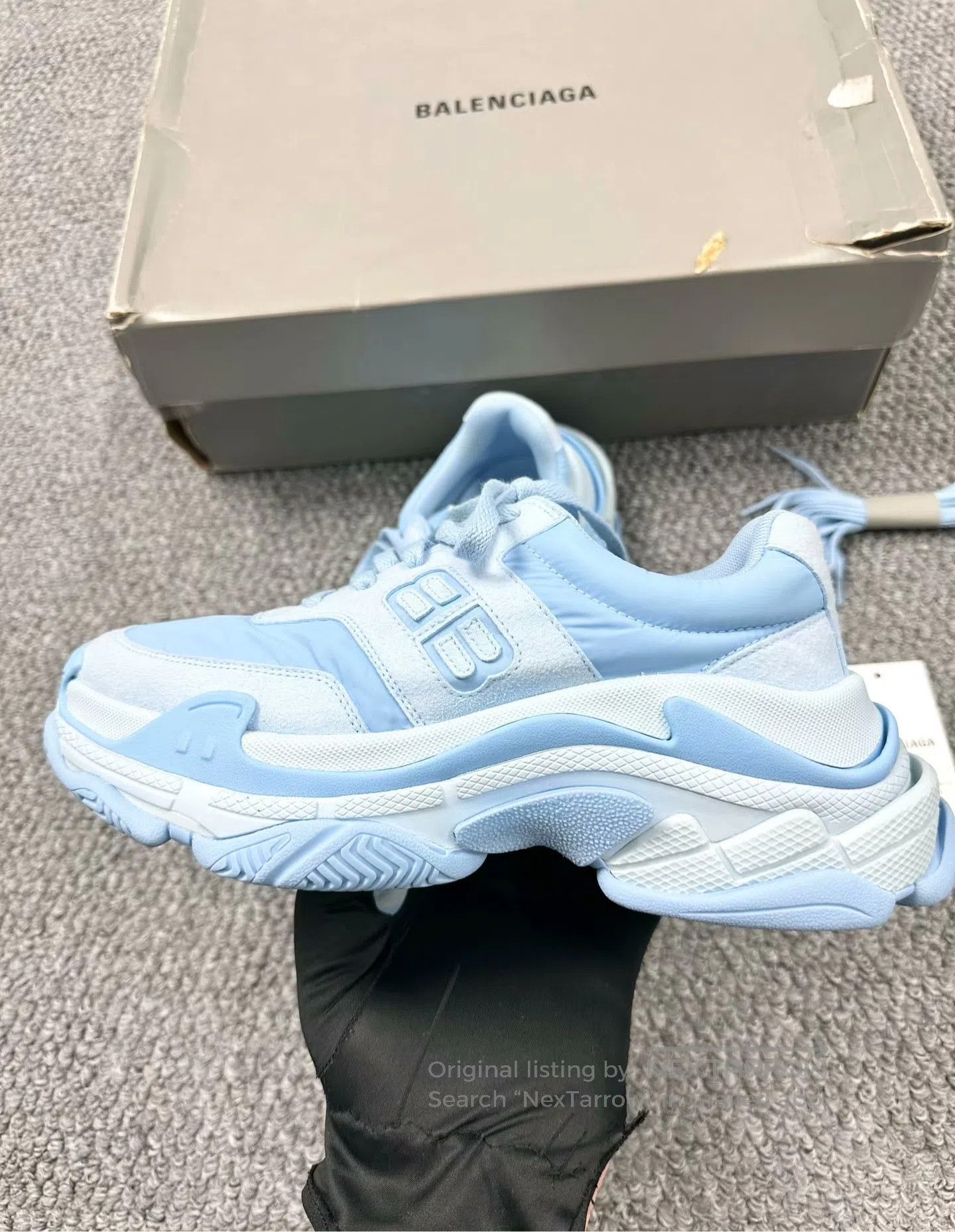 Balenciaga Balenciaga Blue Dad Shoes| Size US 7.5 / IT 37.5 - 3 Thumbnail