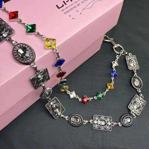 Jewelry Sawako x Arisa 2 Layer Waist Punk Wallet Chain Pant Waist Size ONE SIZE - 3 Thumbnail