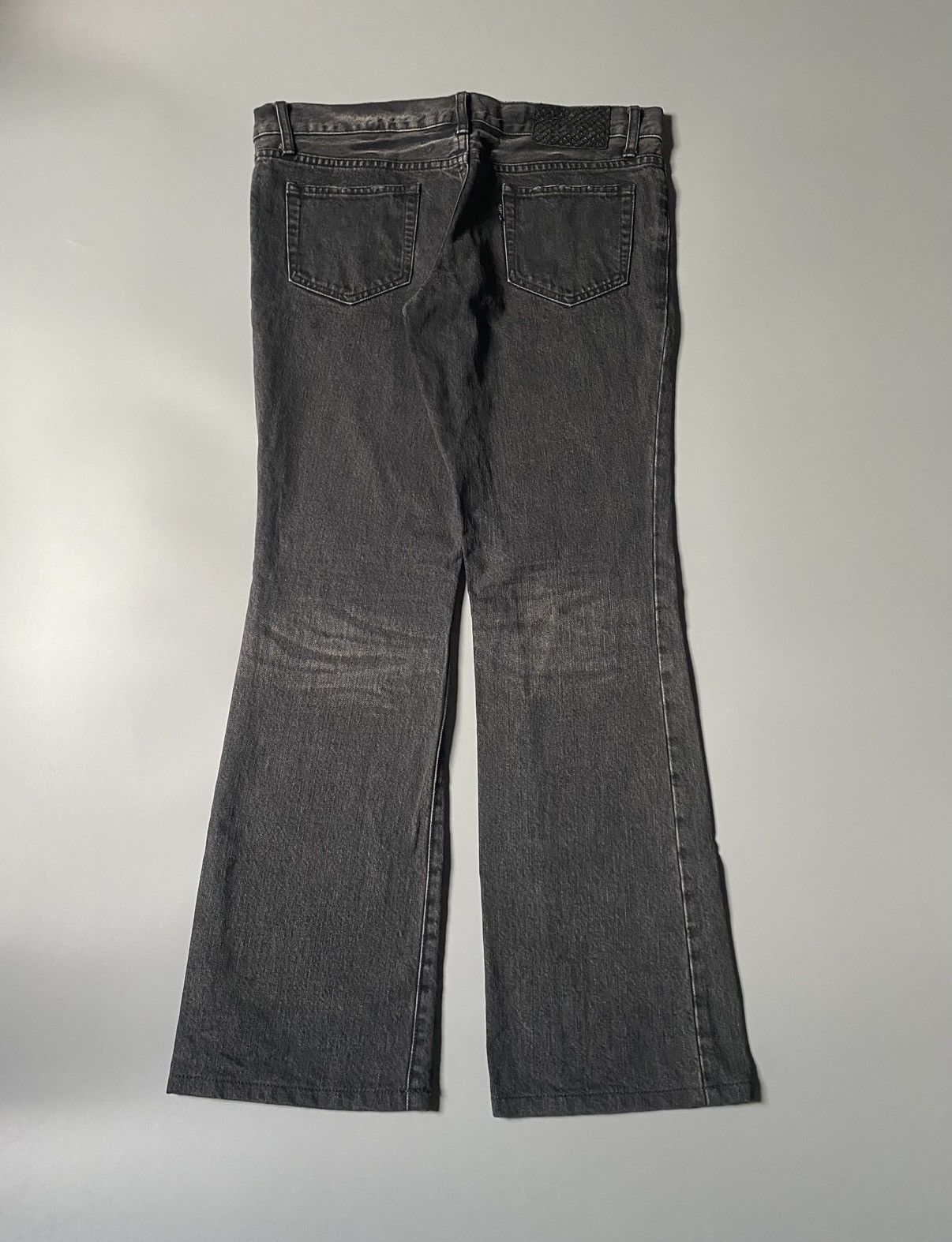 5351 POUR LES HOMMES 5351 Pour Les Hommes - Flared Washed Denim Jeans Size US 35 - 2 Thumbnail