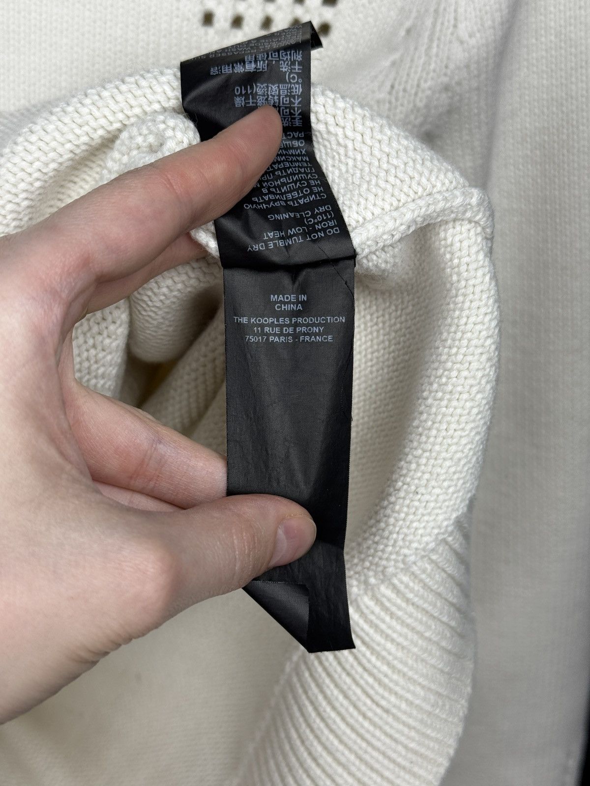 The Kooples The Kooples Paris Wool/Cotton distressed sweater unisex XS Size US XS / EU 42 / 0 - 12 Thumbnail