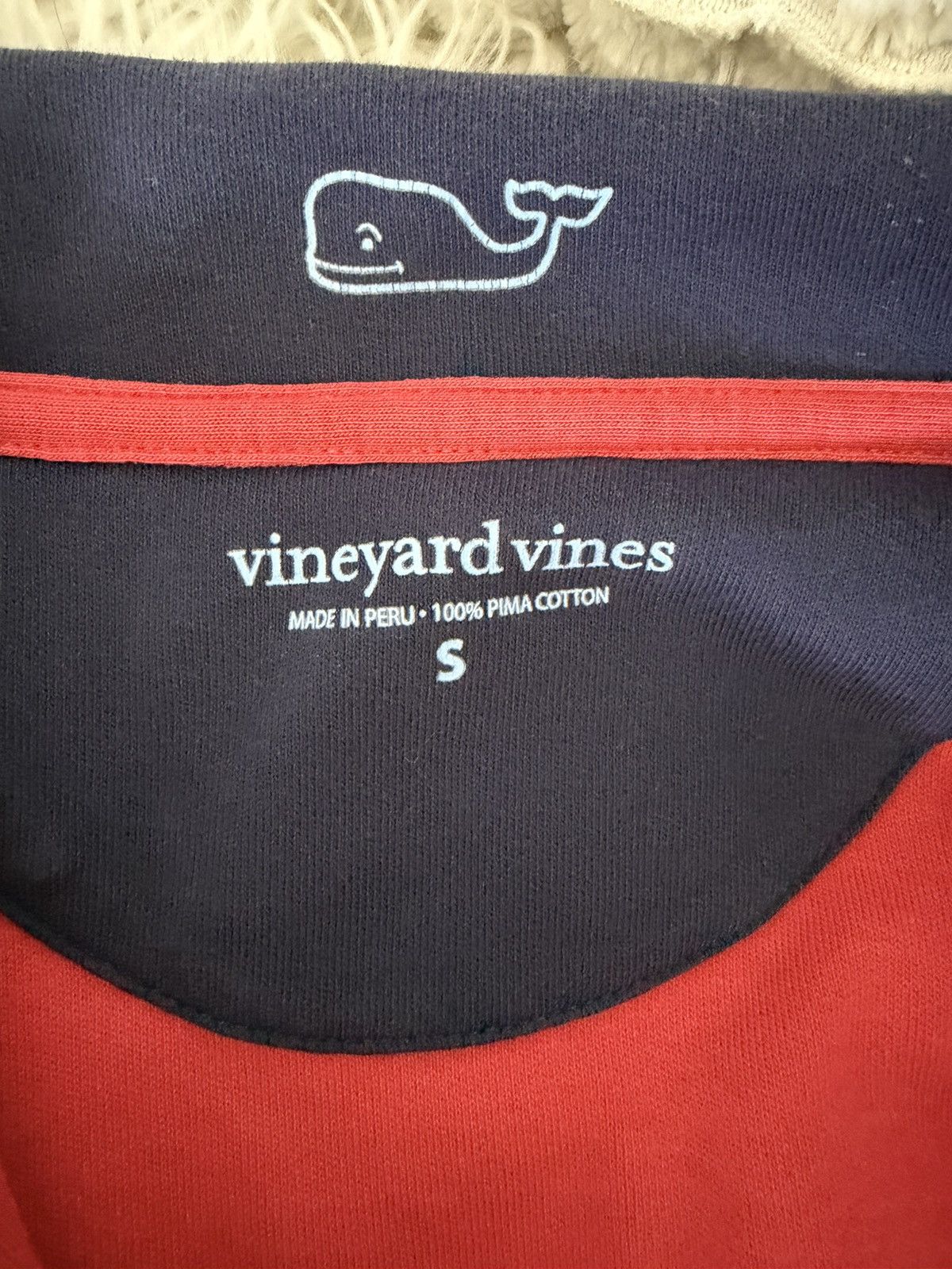 Vineyard Vines Vineyard Vines Saltwater 1/4 Zip Pima cotton preppy pullover Size US S / EU 44-46 / 1 - 7 Thumbnail