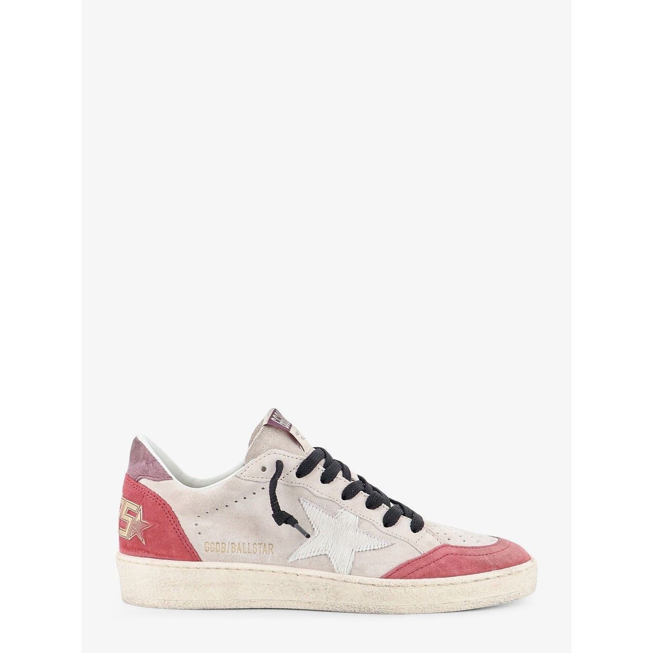 GOLDEN GOOSE Ball Star Women's White/Red Sneakers New & Auth