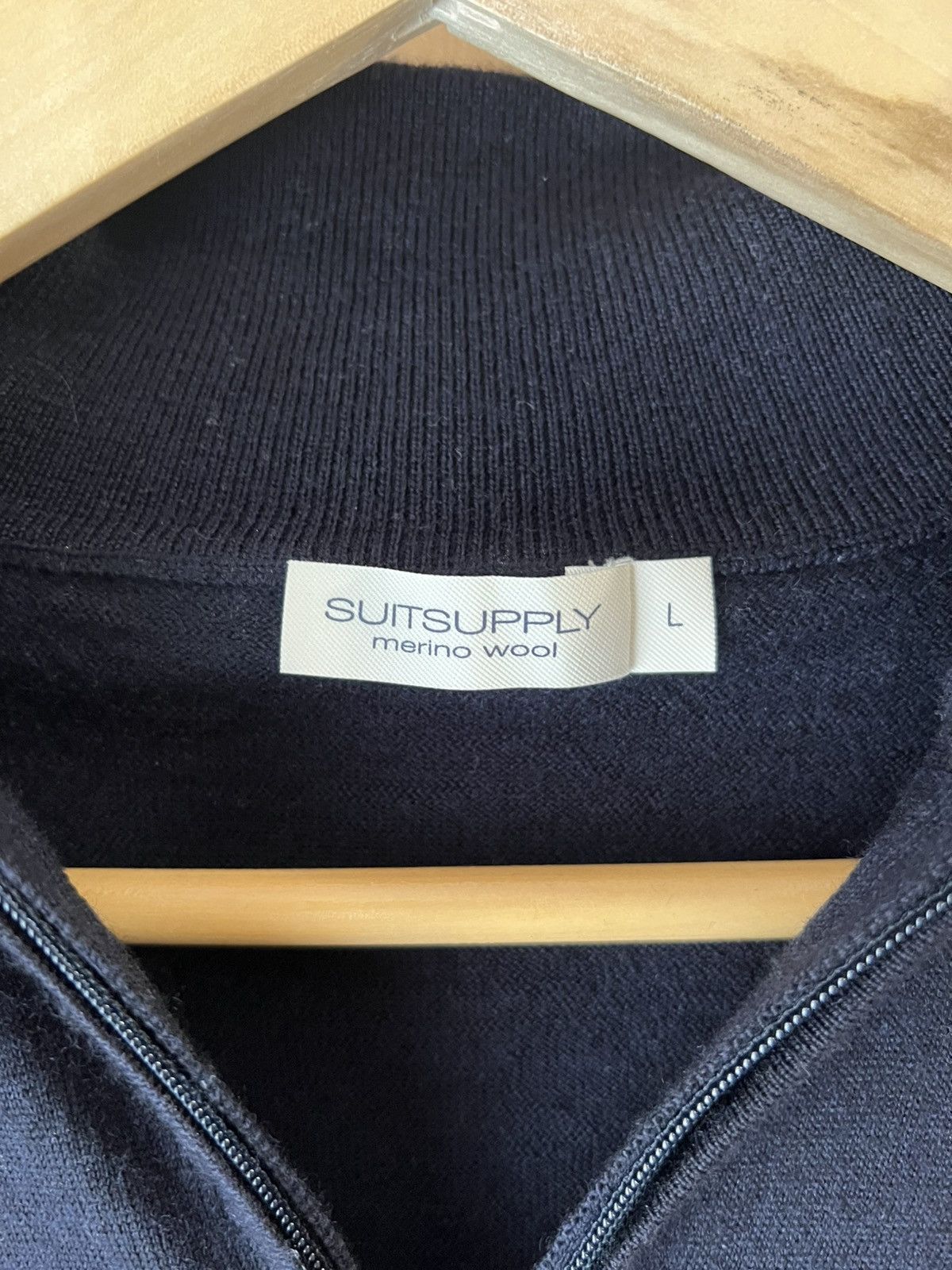 Suitsupply Suit Supply - Zip Cardigan Merino Wool size L Size US L / EU 52-54 / 3 - 2 Thumbnail