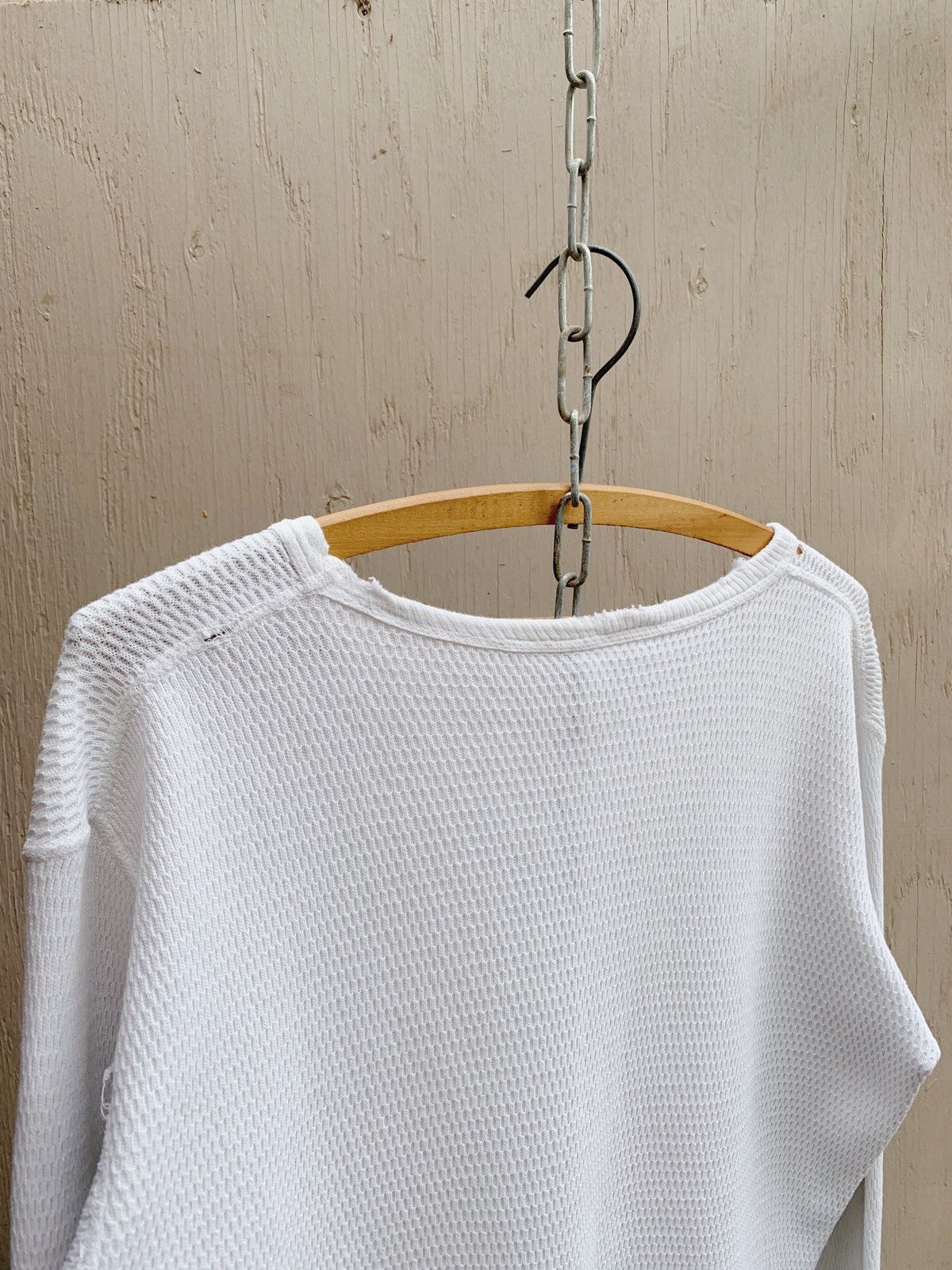 Vintage Thrashed 1950s BOXY Thermal Shirt Distressed WCC Grunge ERD Size US M / EU 48-50 / 2 - 8 Thumbnail