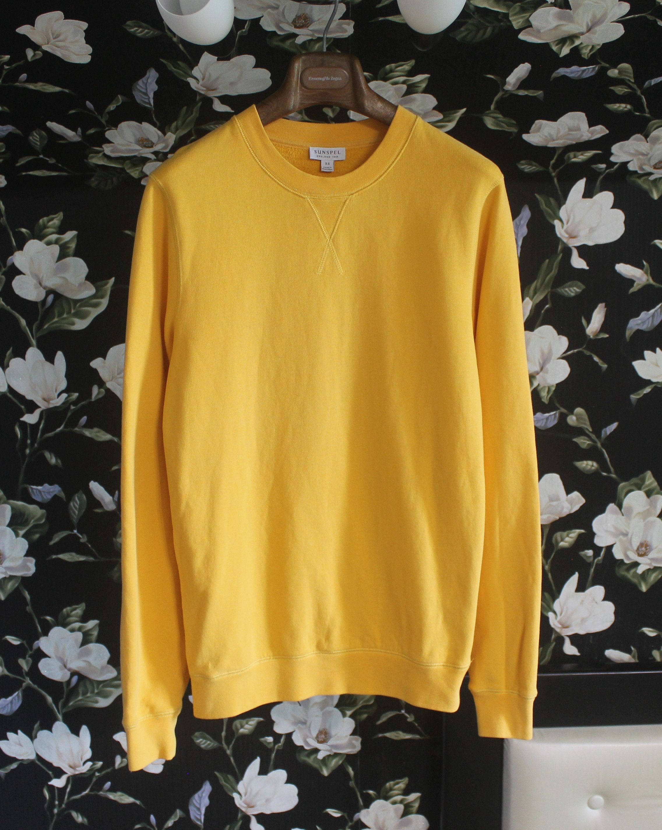 Sunspel Sunspel Yellow Sweatshirt Size US XS / EU 42 / 0 - 1 Thumbnail