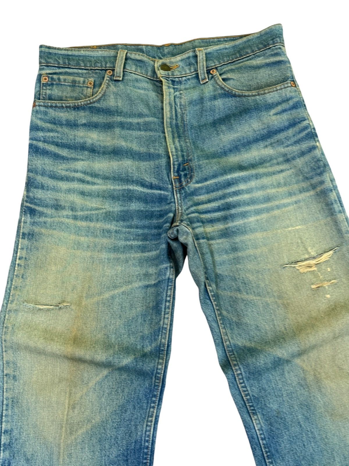 Levi's Vintage Levis 510 Mud Wash Claw Mark Loose Jeans Size US 32 / EU 48 - 4 Thumbnail